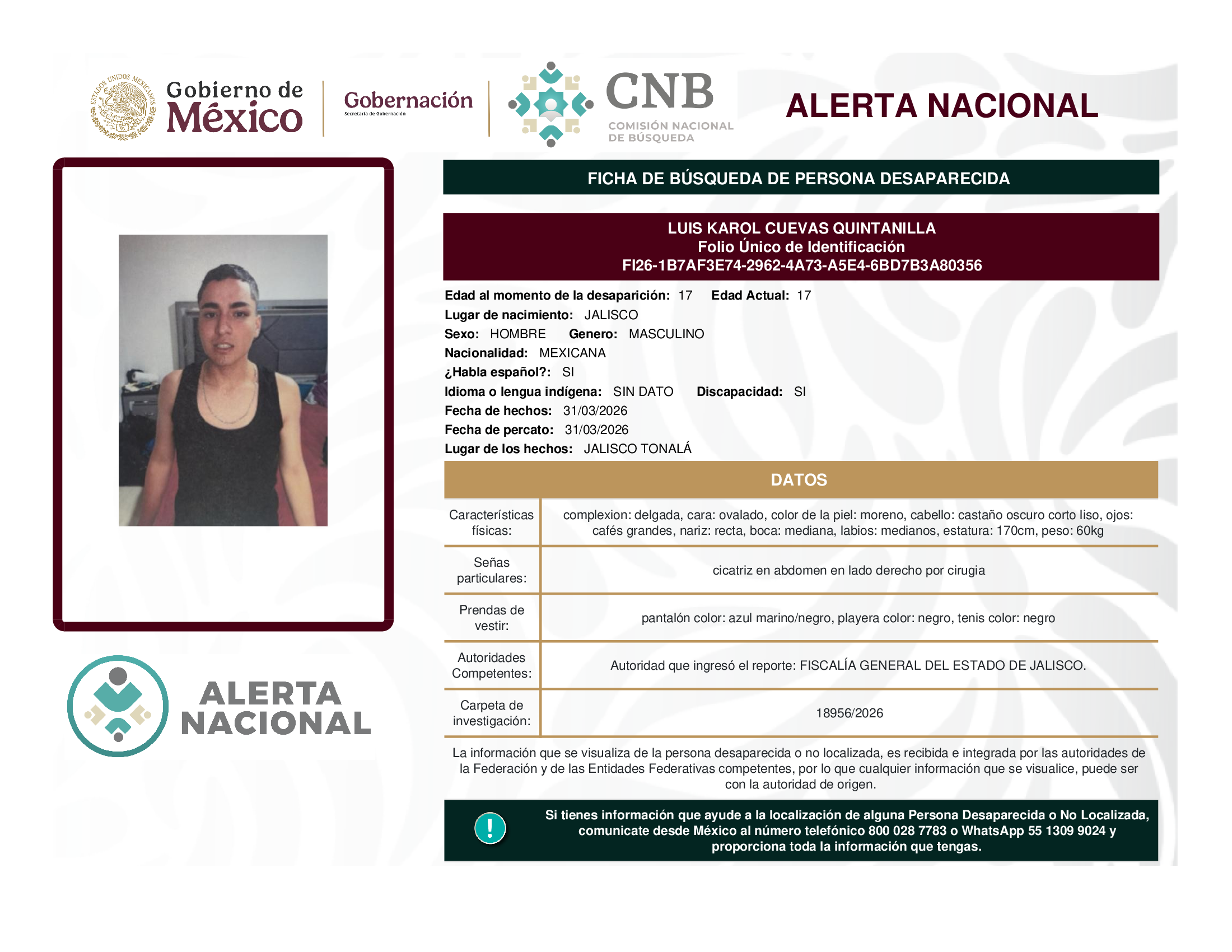 Luis Karol Cuevas Quintanilla