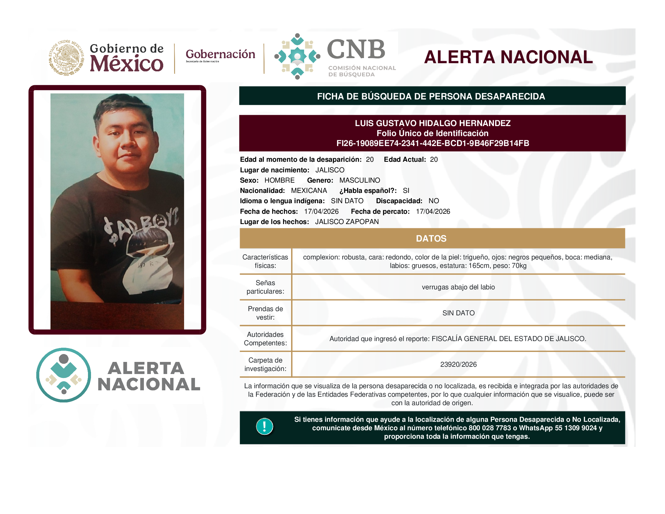 Luis Gustavo Hidalgo Hernández