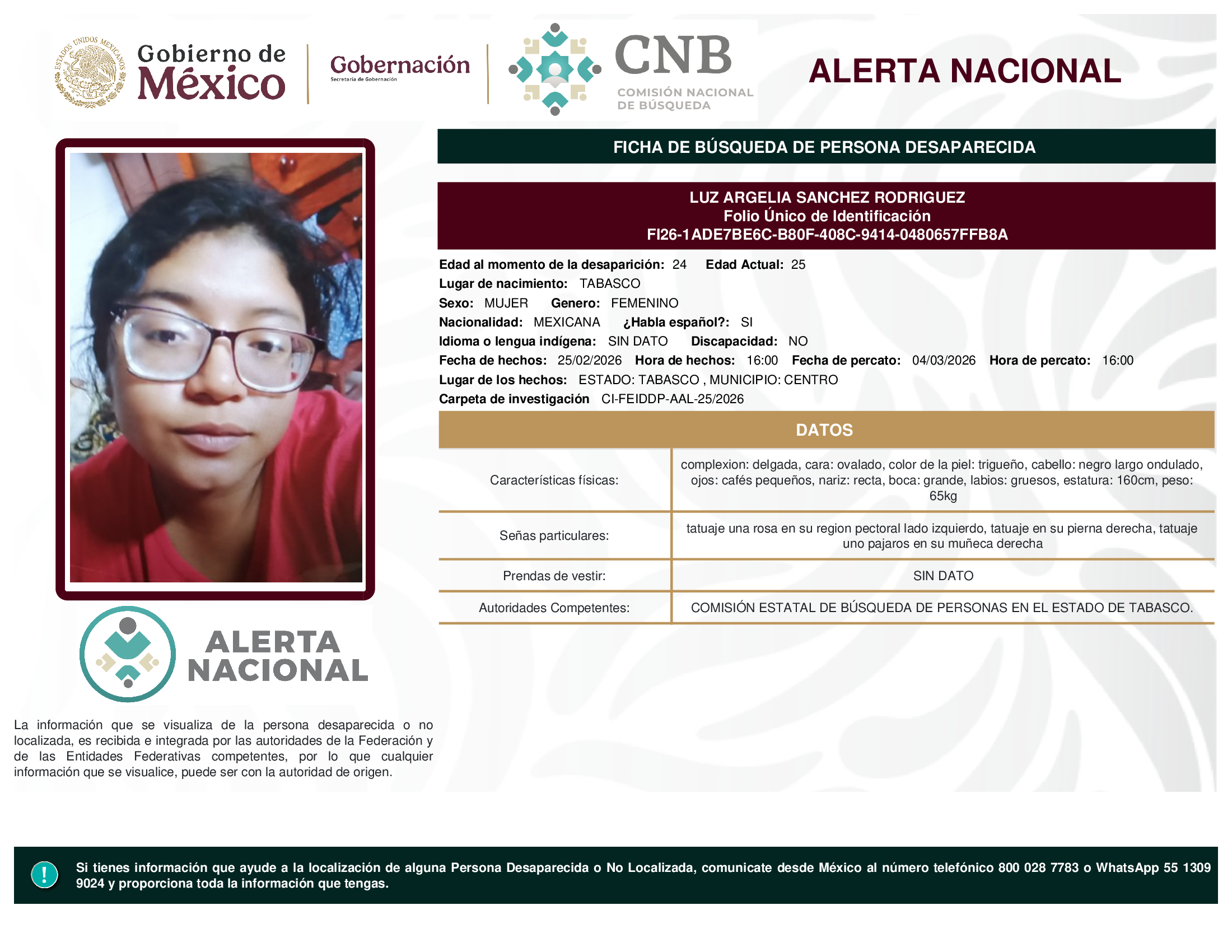 Luz Argelia Sánchez Rodríguez