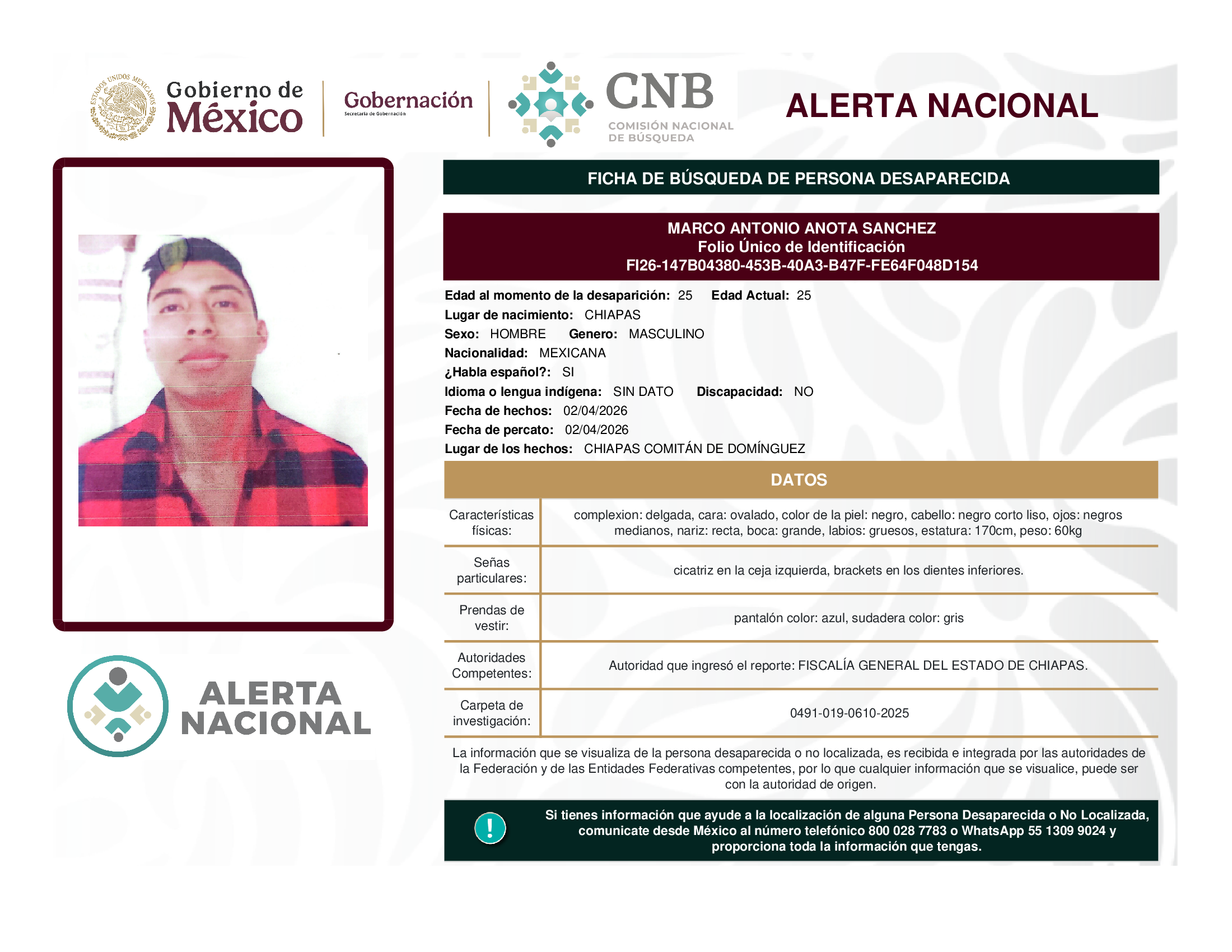 Marco Antonio Anota Sánchez