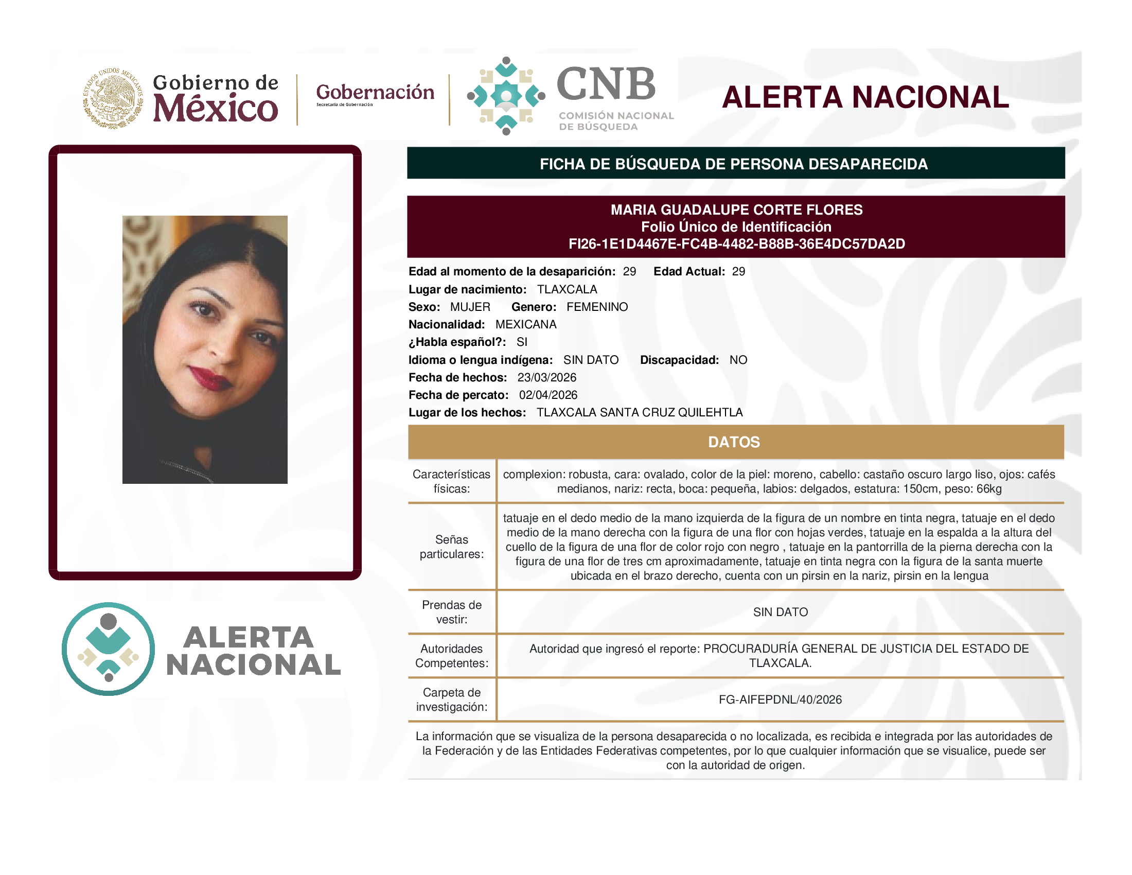 María Guadalupe Corte Flores