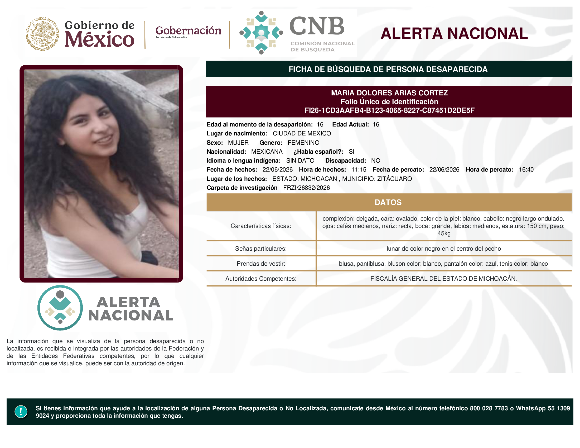 María Dolores Arias Cortez