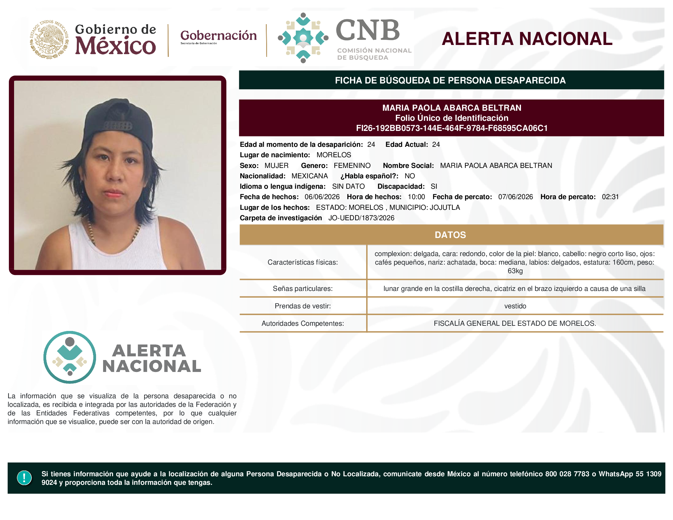 María Paola Abarca Beltran