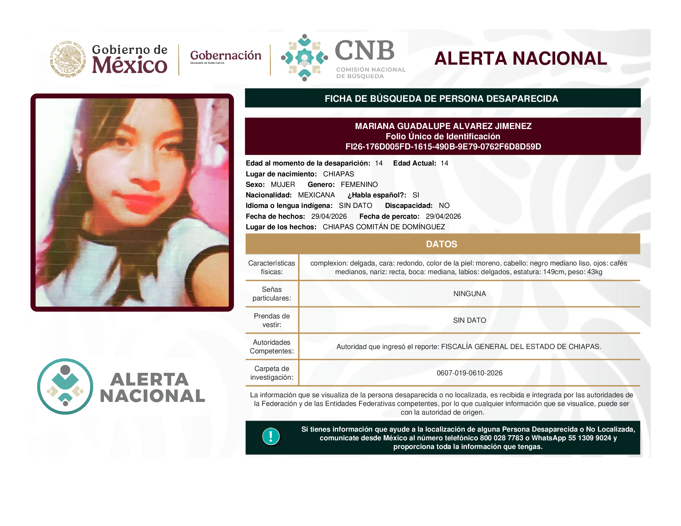 Mariana Guadalupe Álvarez Jiménez