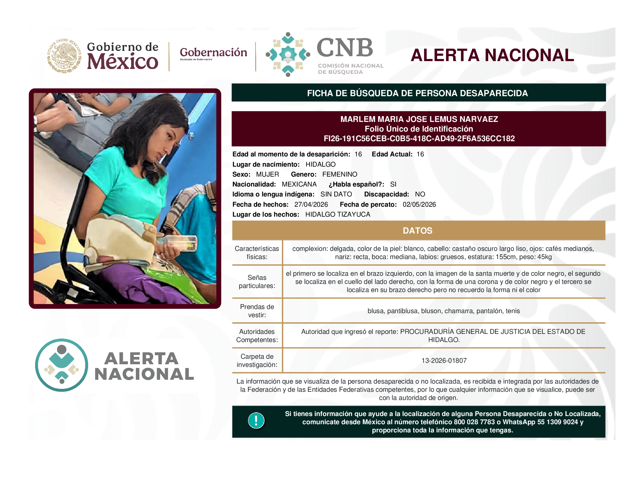 Marlem María José Lemus Narvaez