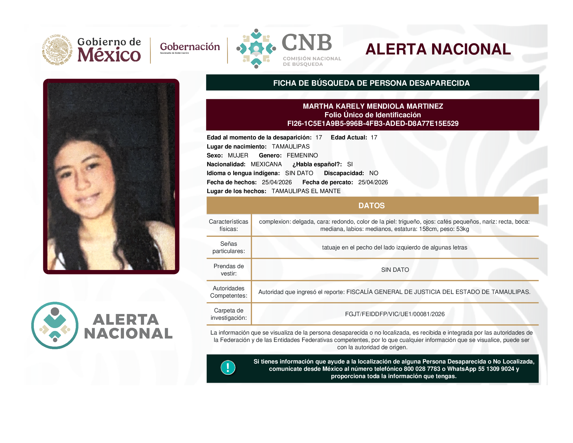 Martha Karely Mendiola Martínez
