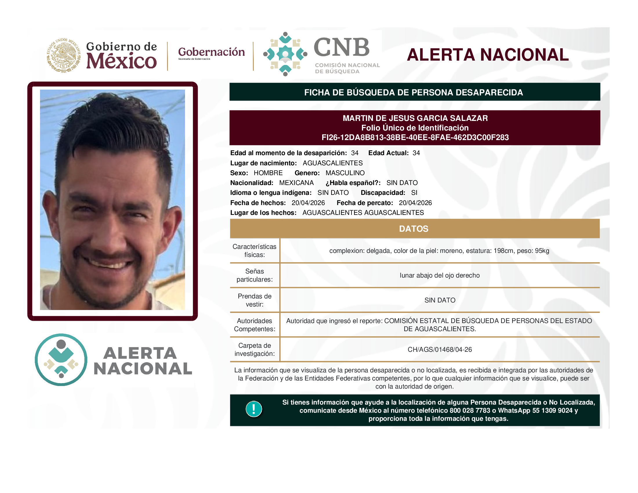 Martín De Jesús García Salazar