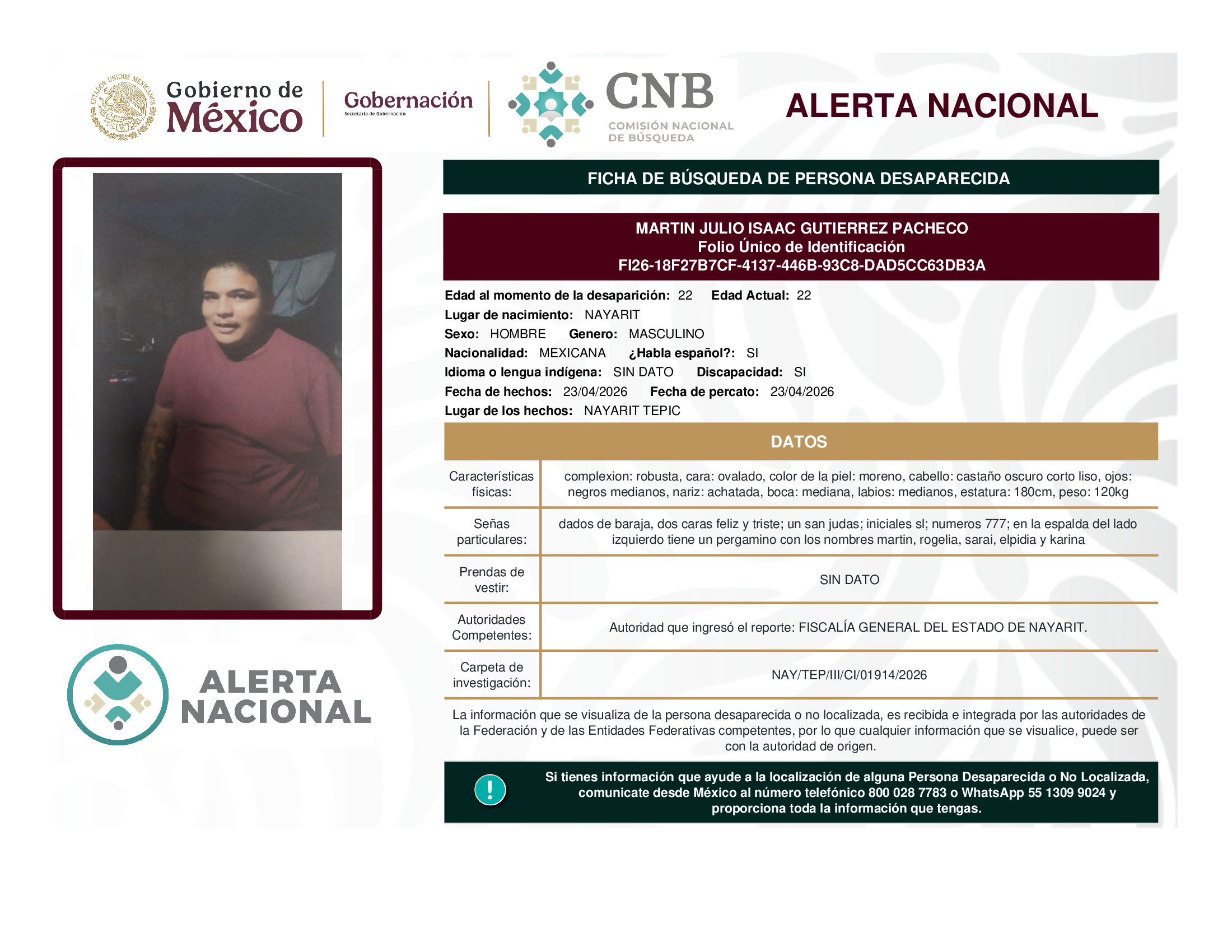 Martín Julio Isaac Gutiérrez Pacheco