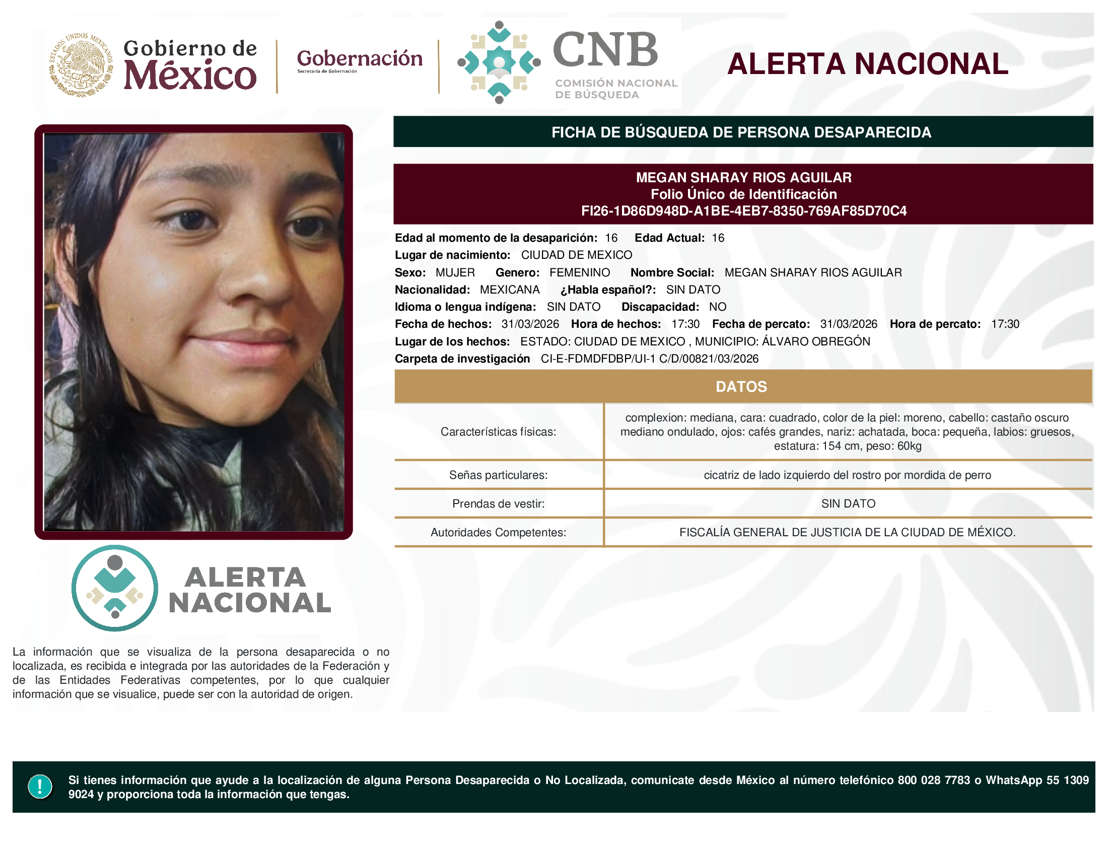 Megan Sharay Ríos Aguilar