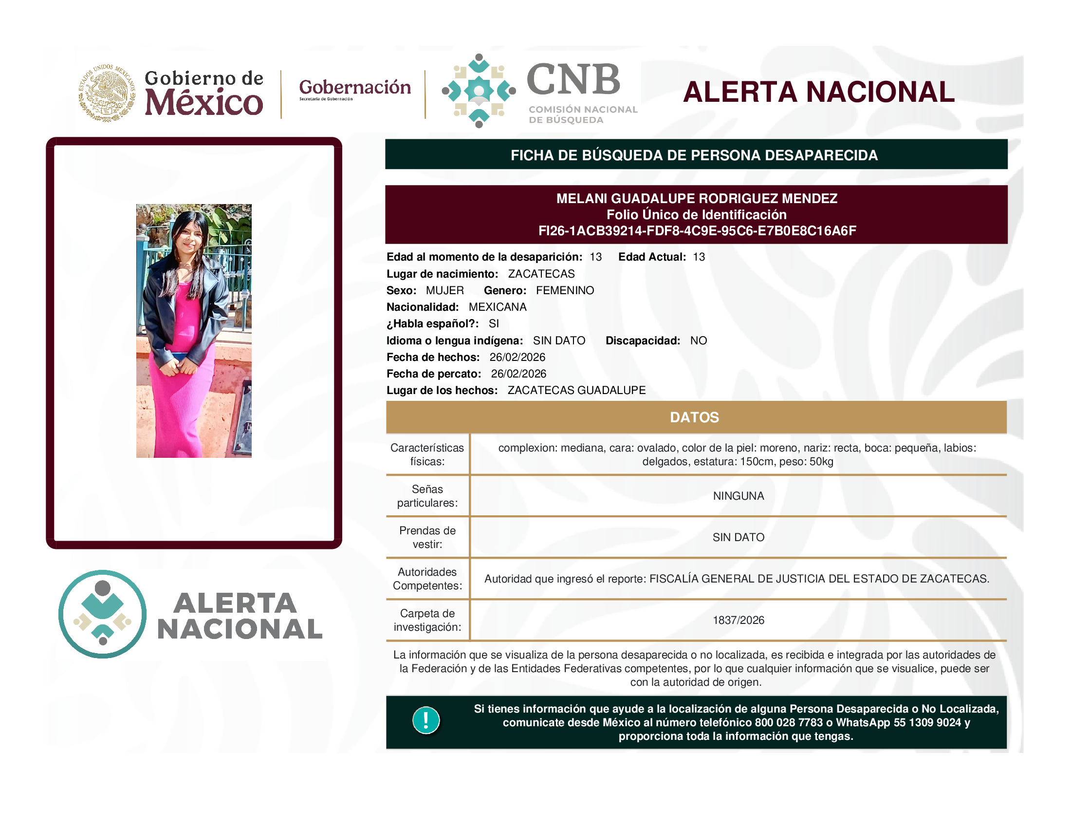Melani Guadalupe Rodríguez Méndez
