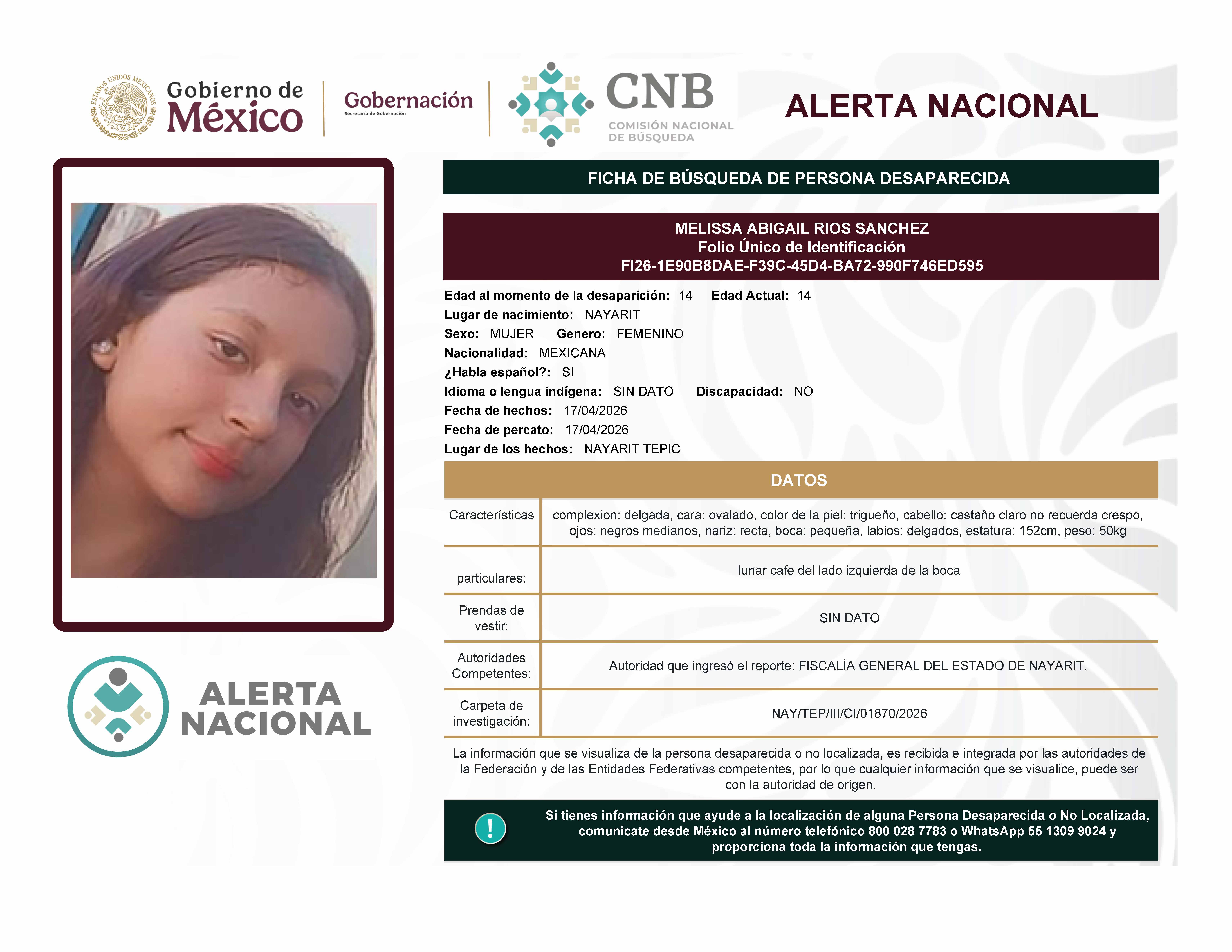 Melissa Abigail Ríos Sánchez