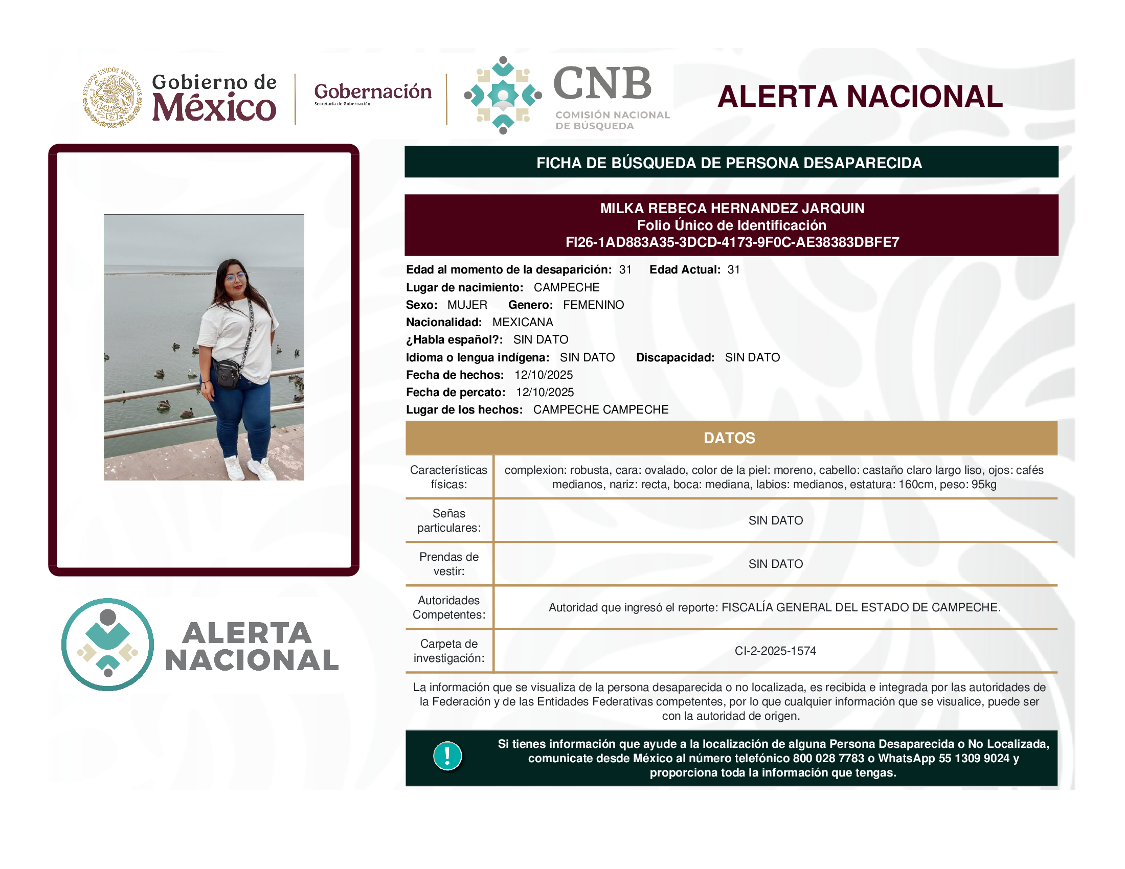 Milka Rebeca Hernández Jarquin