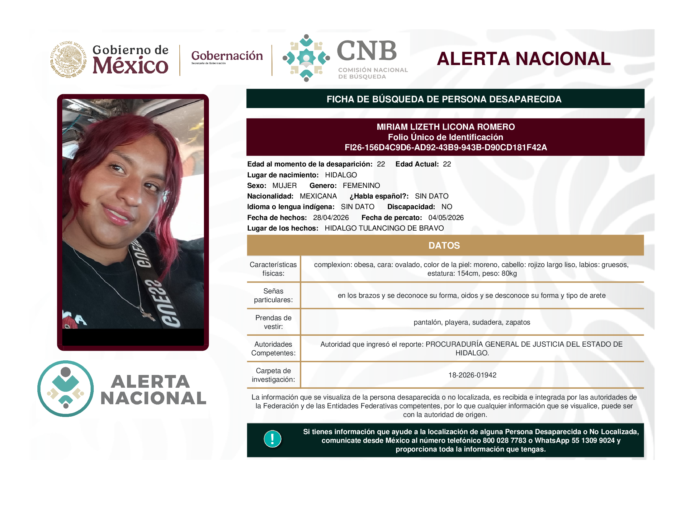 Miriam Lizeth Licona Romero