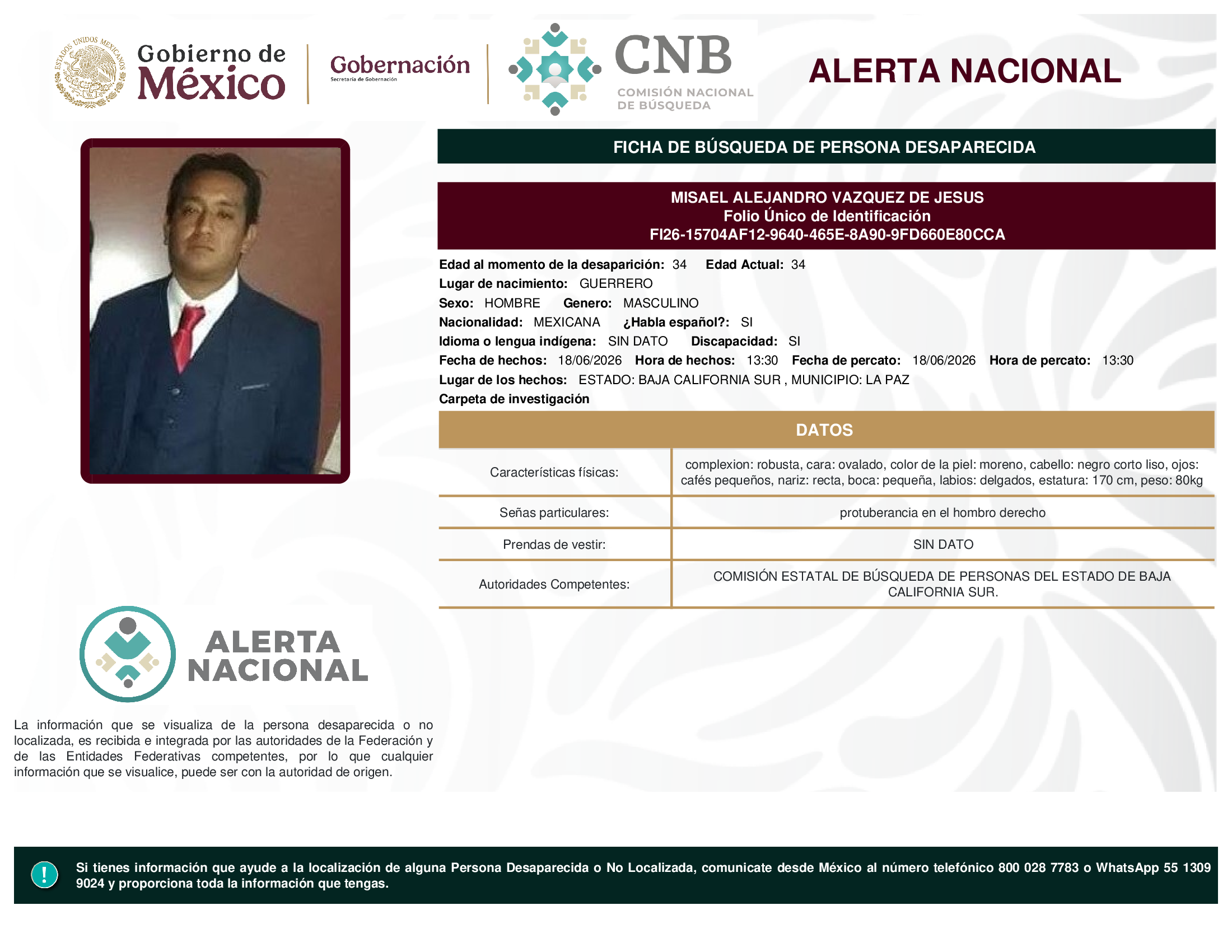 Misael Alejandro Vázquez De Jesús