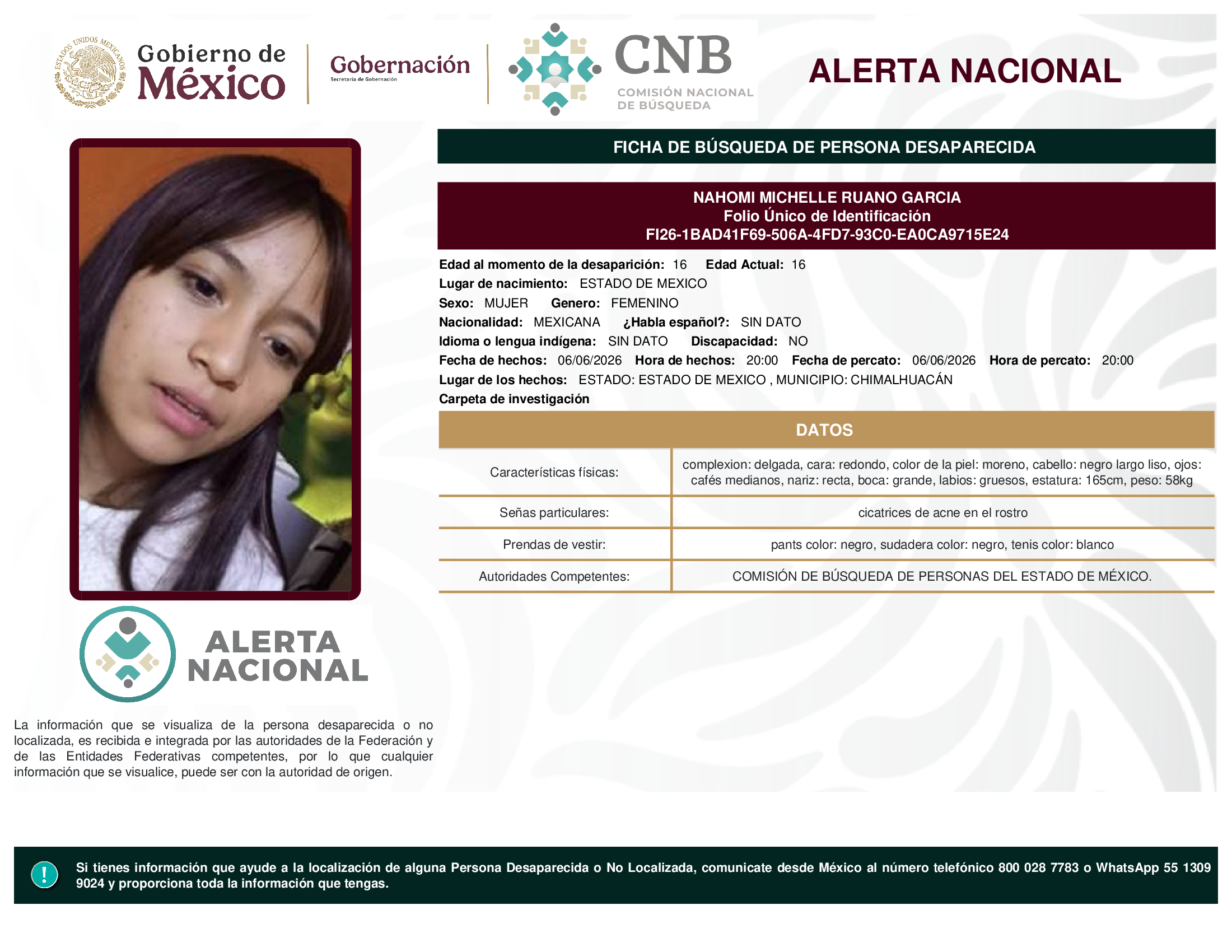 Nahomi Michelle Ruano García
