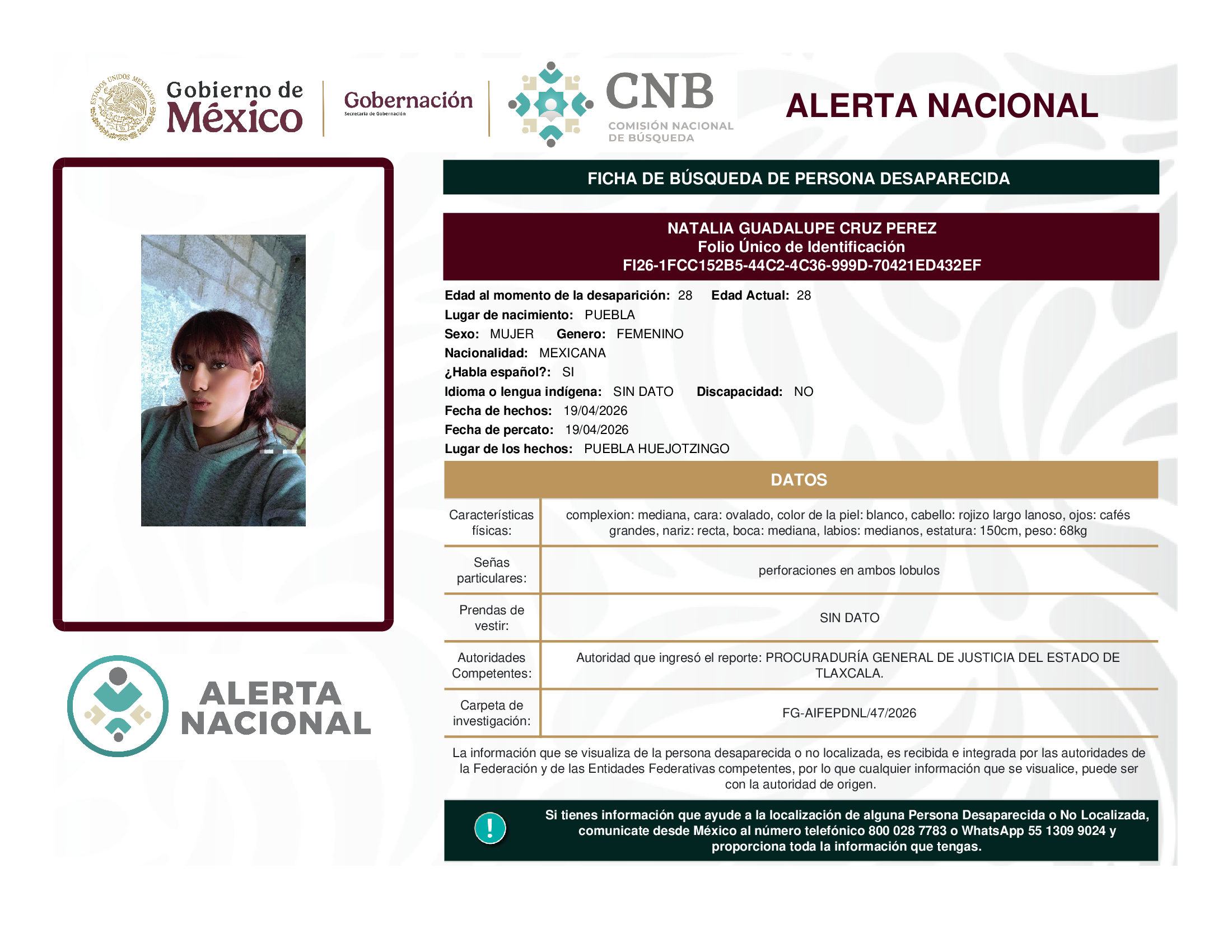 Natalia Guadalupe Cruz Pérez