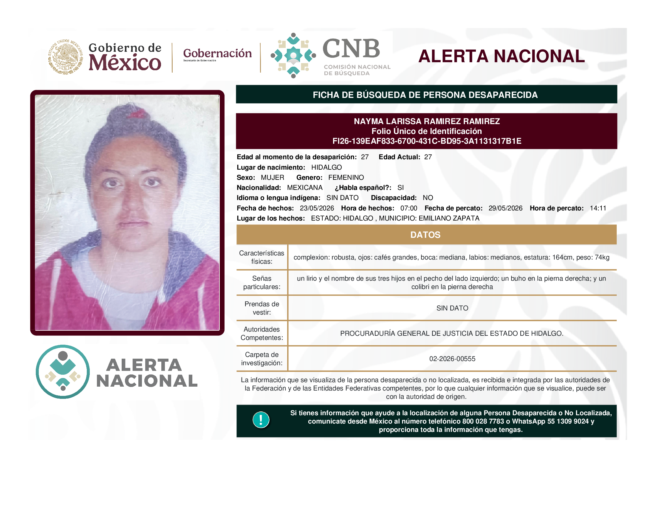 Nayma Larissa Ramírez Ramírez
