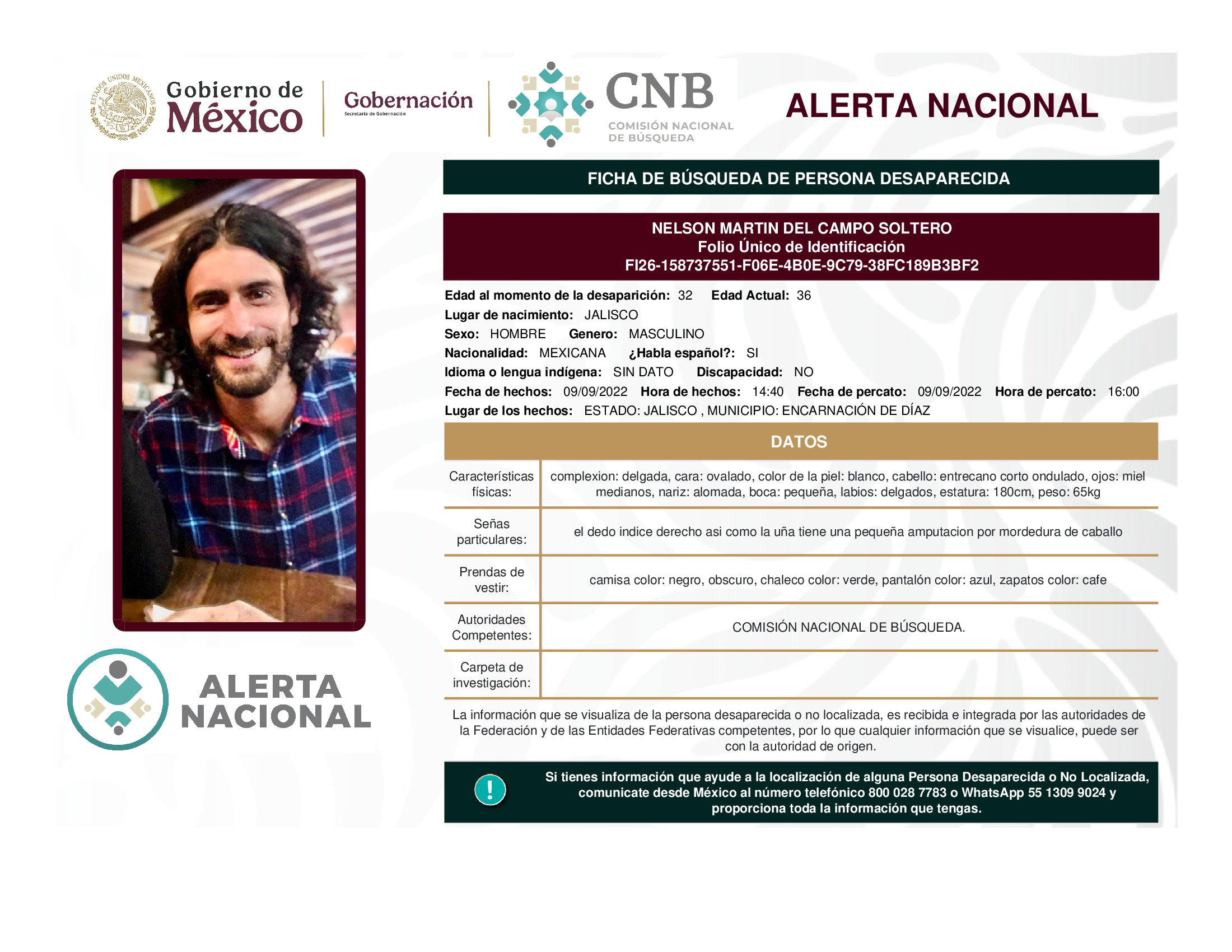 Nelson Martín Del Campo Soltero