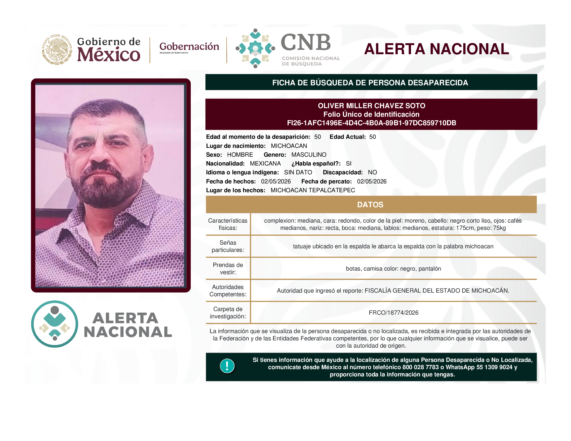Oliver Miller Chávez Soto