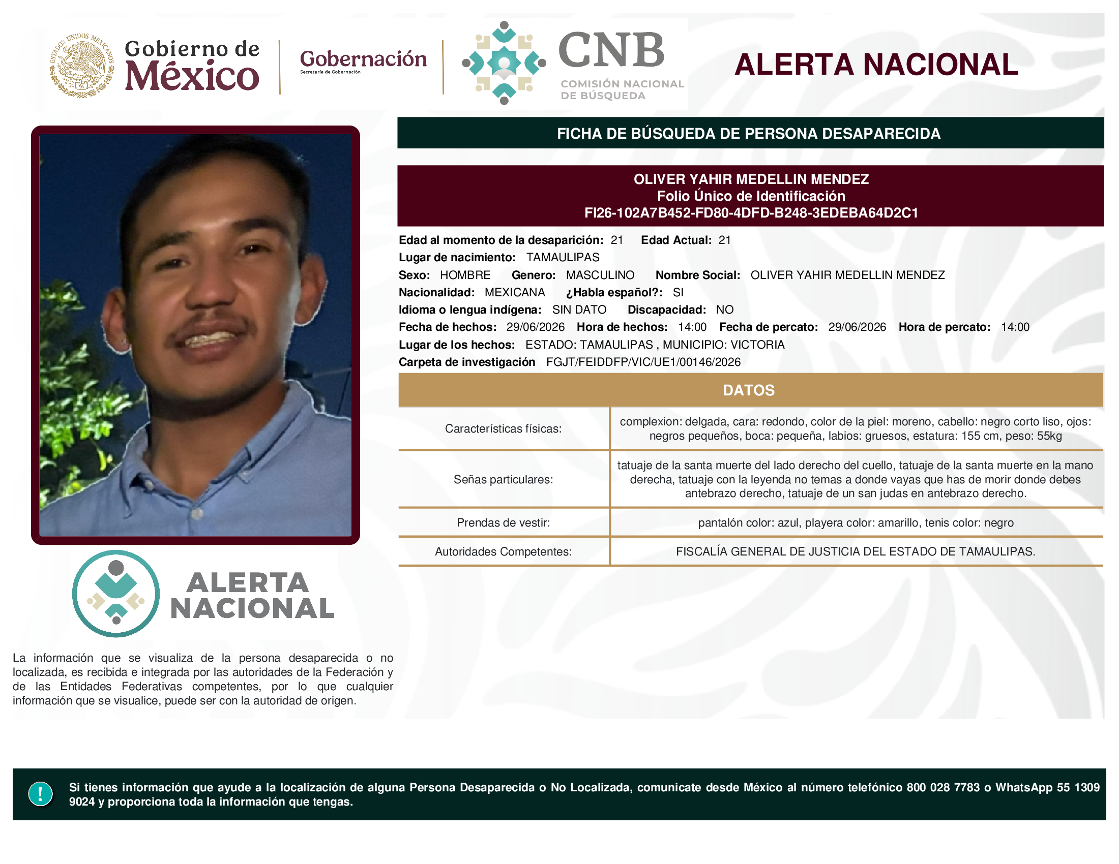 Oliver Yahir Medellin Méndez