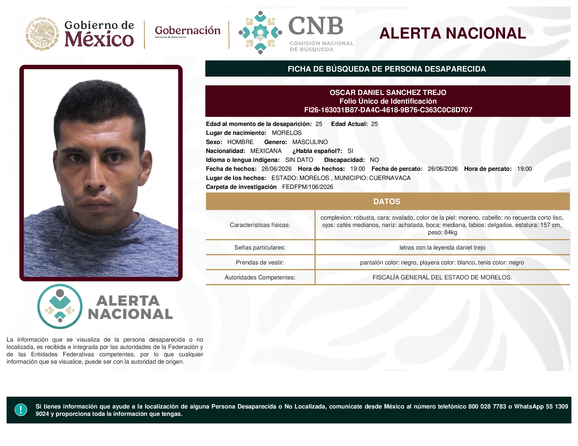 Óscar Daniel Sánchez Trejo