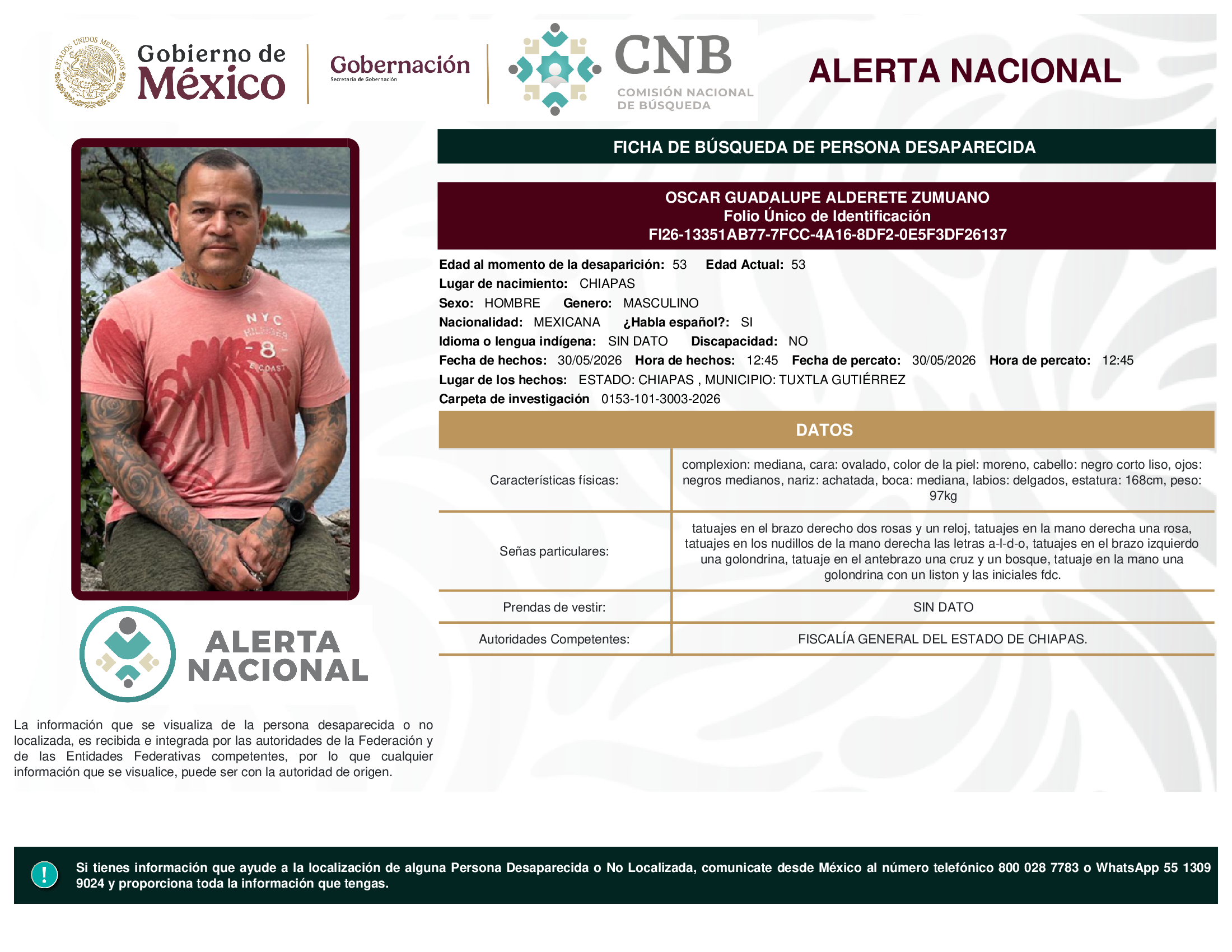 Óscar Guadalupe Alderete Zumuano