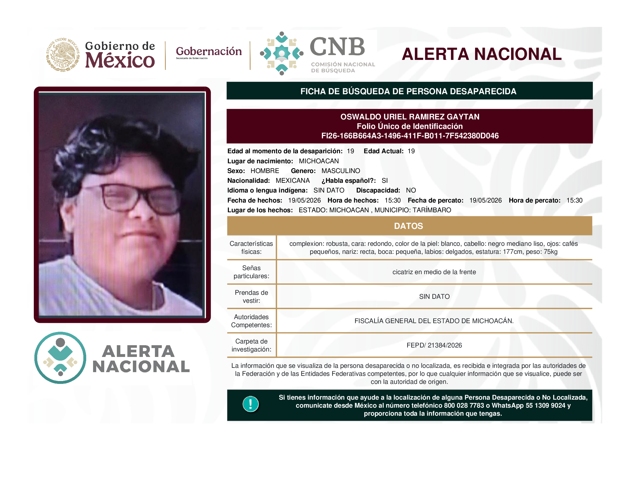 Oswaldo Uriel Ramírez Gaytan