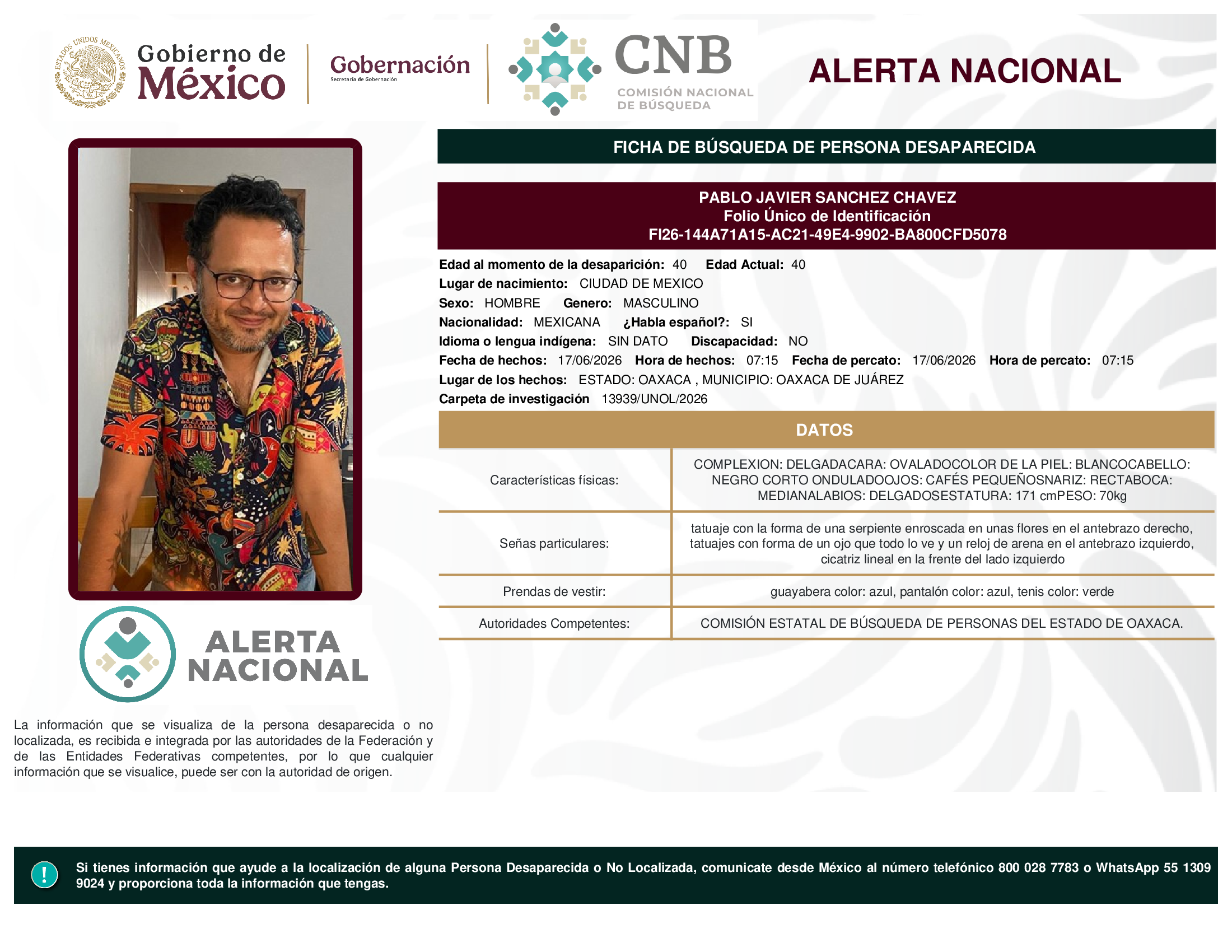 Pablo Javier Sánchez Chávez