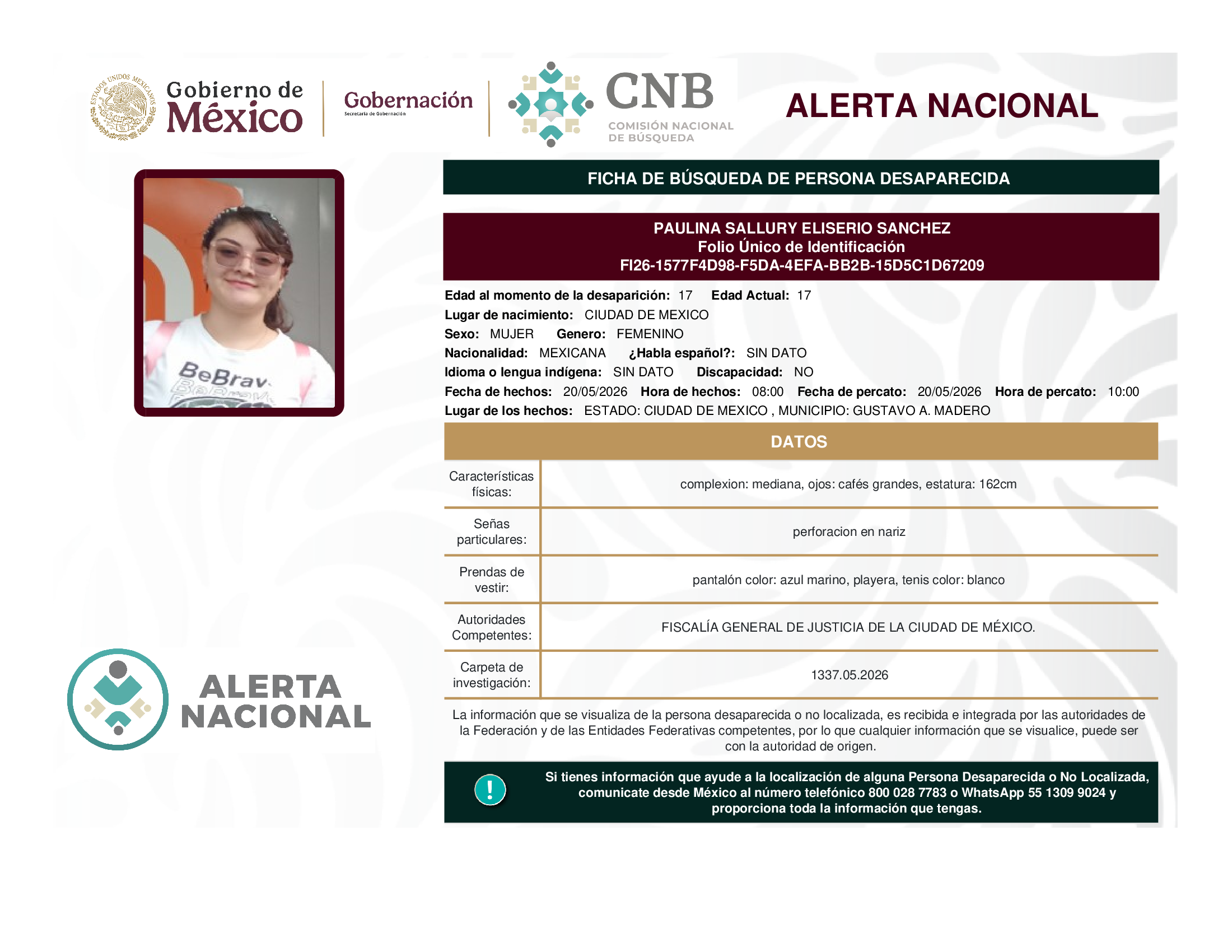 Paulina Sallury Eliserio Sánchez