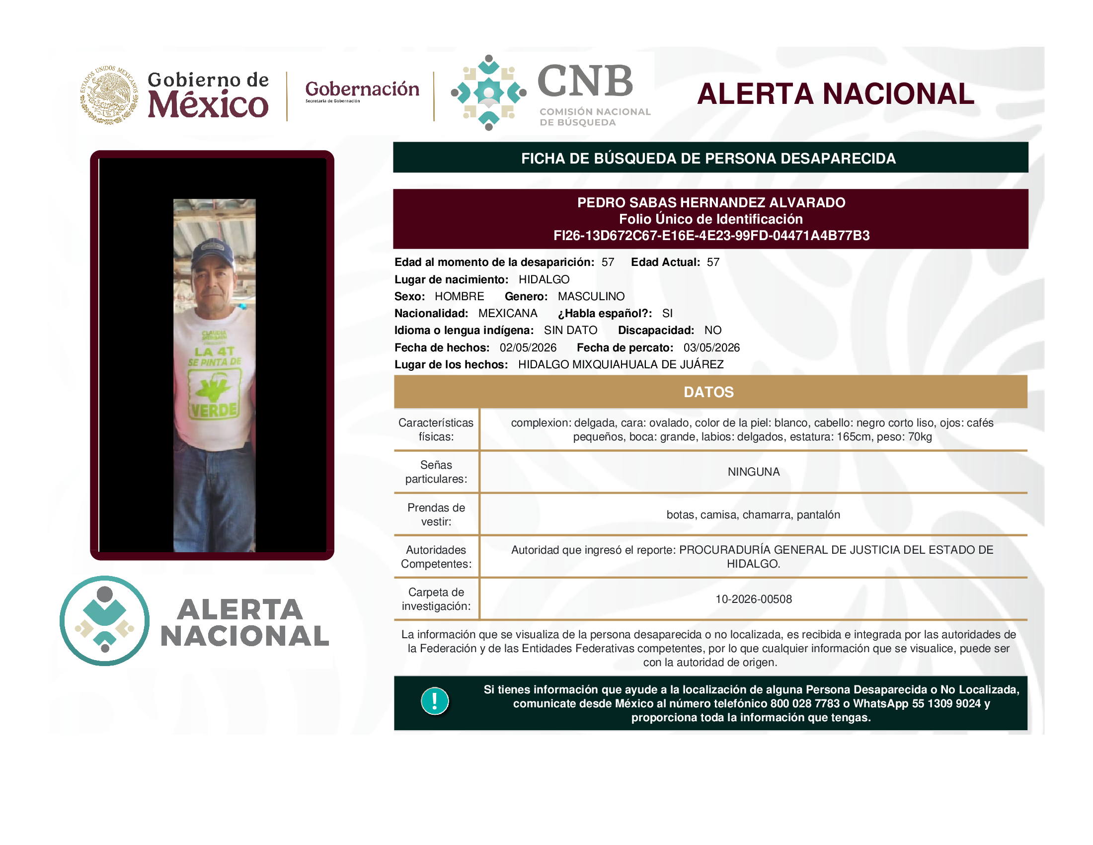 Pedro Sabas Hernández Alvarado