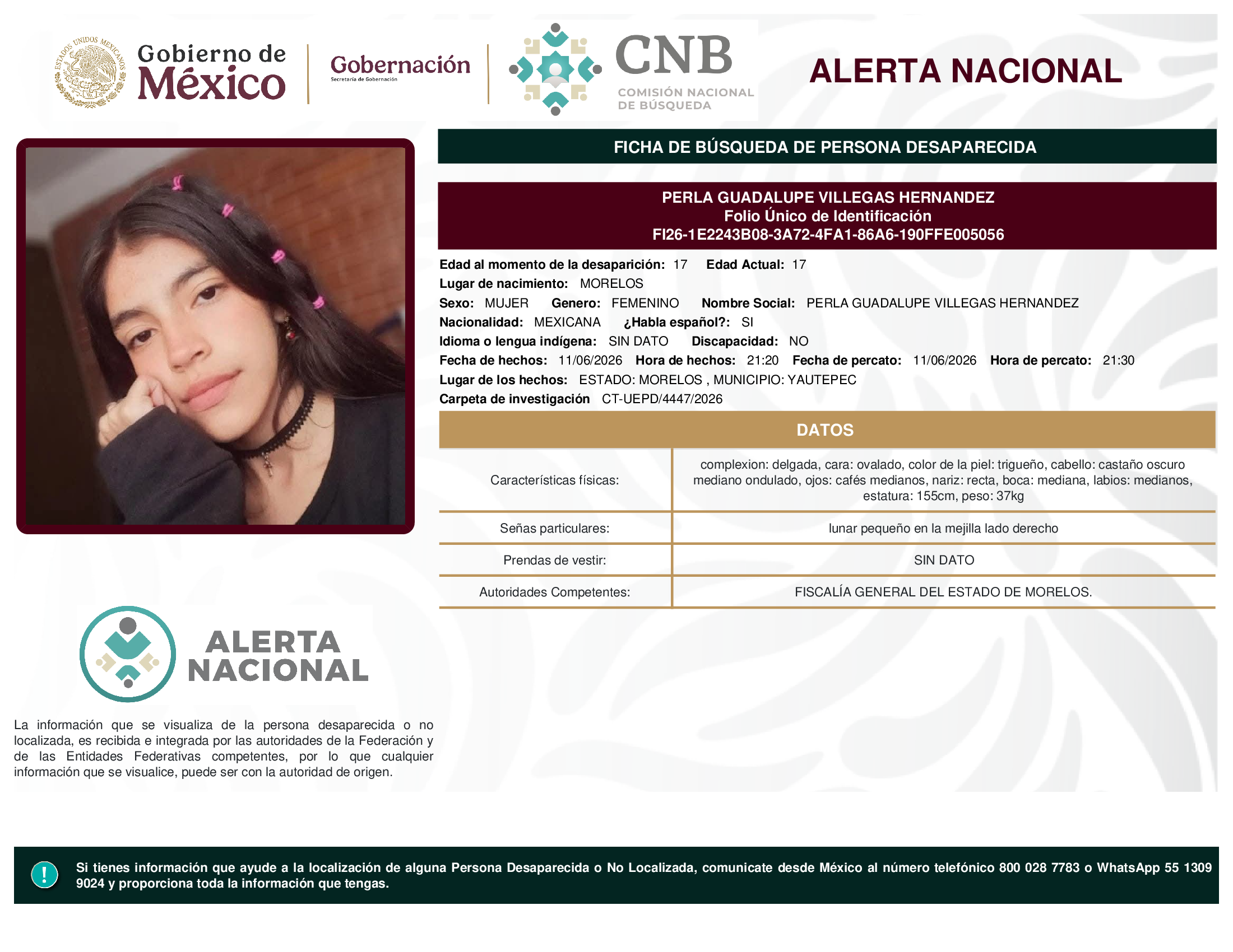Perla Guadalupe Villegas Hernández