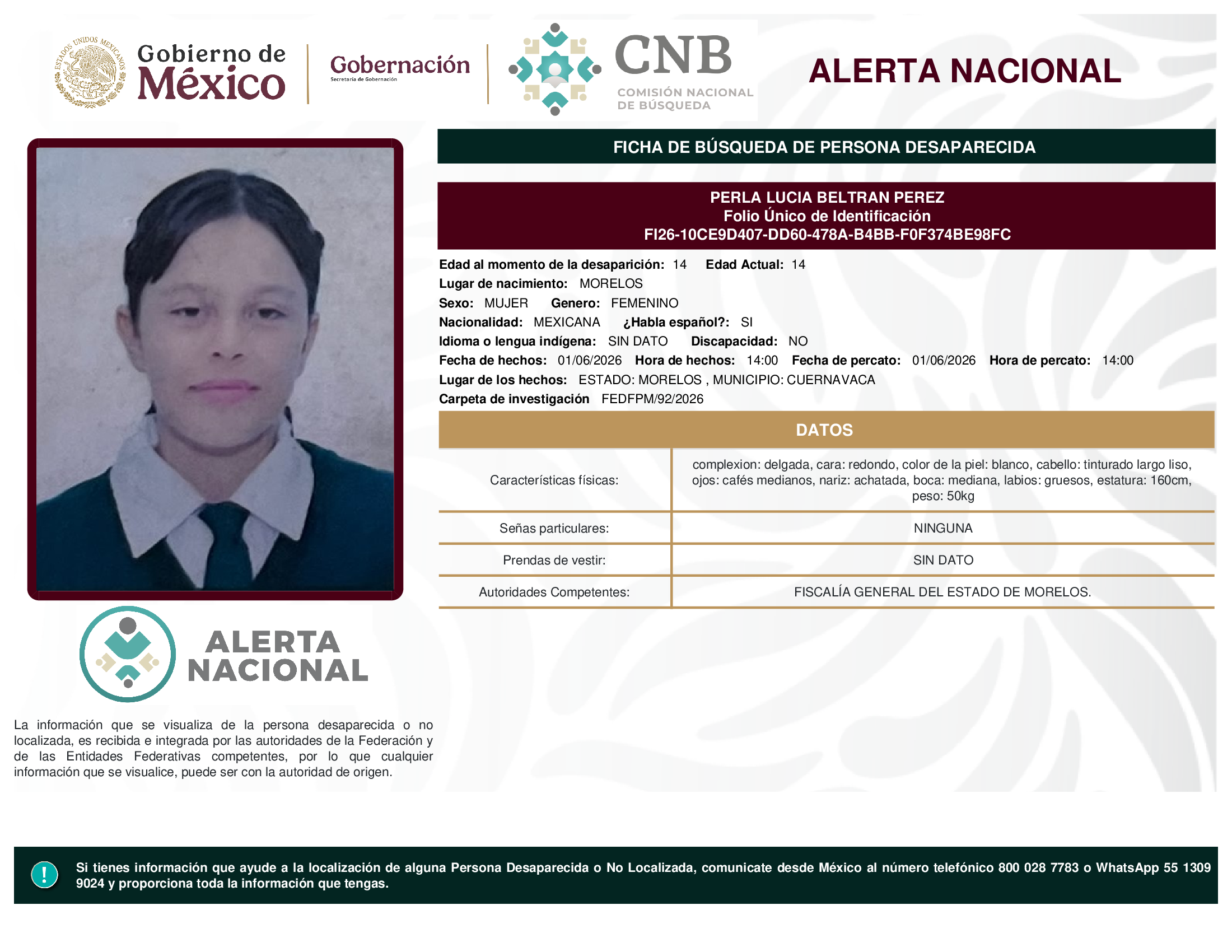 Perla Lucía Beltran Pérez