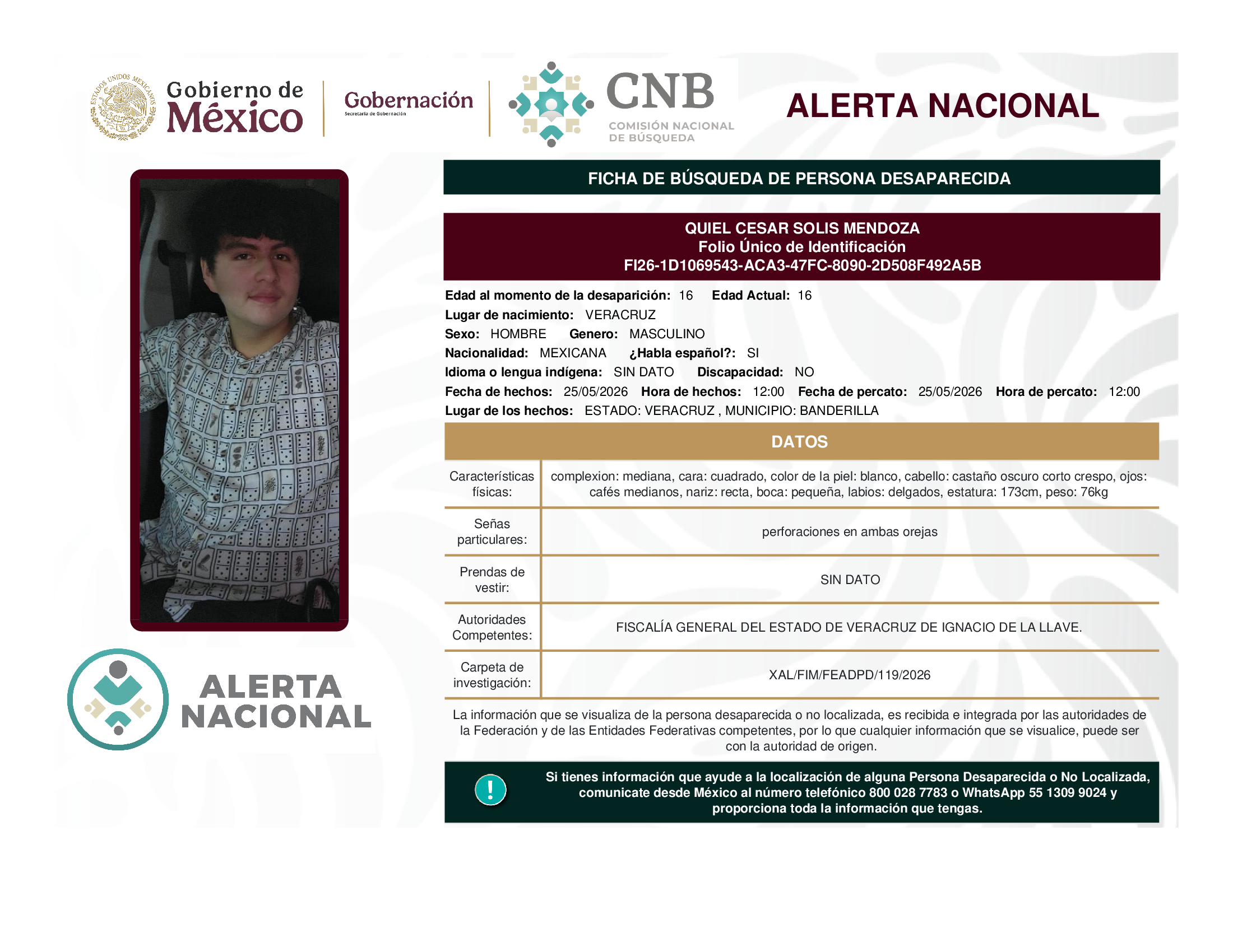 Quiel César Solis Mendoza