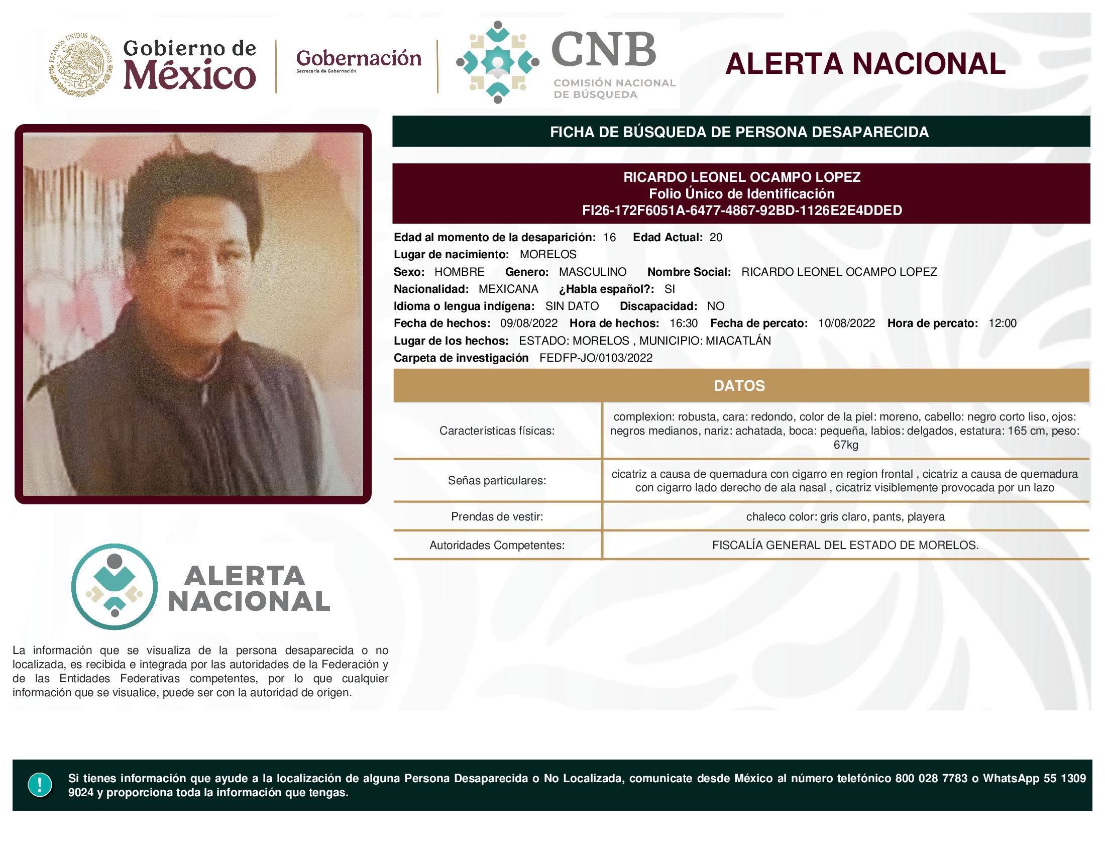 Ricardo Leonel Ocampo López