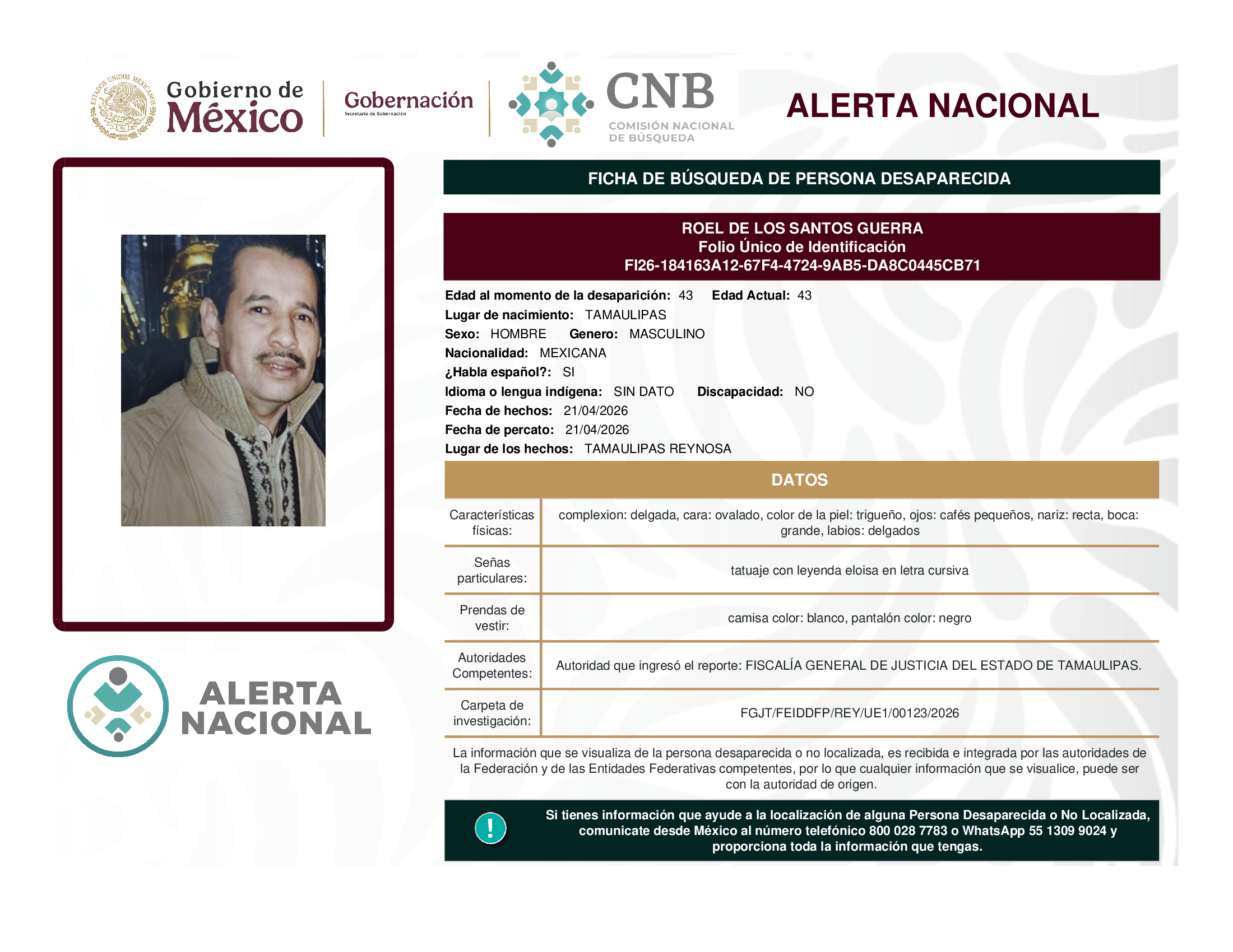 Roel De Los Santos Guerra
