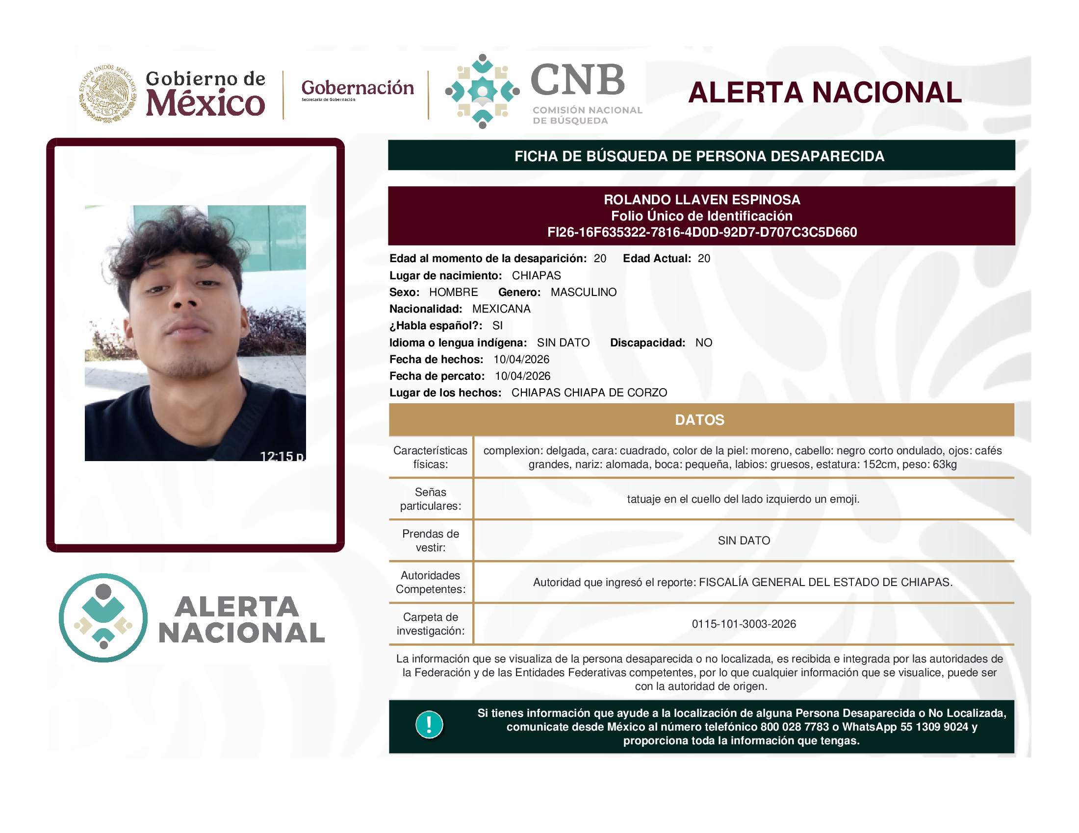 Rolando Llaven Espinosa
