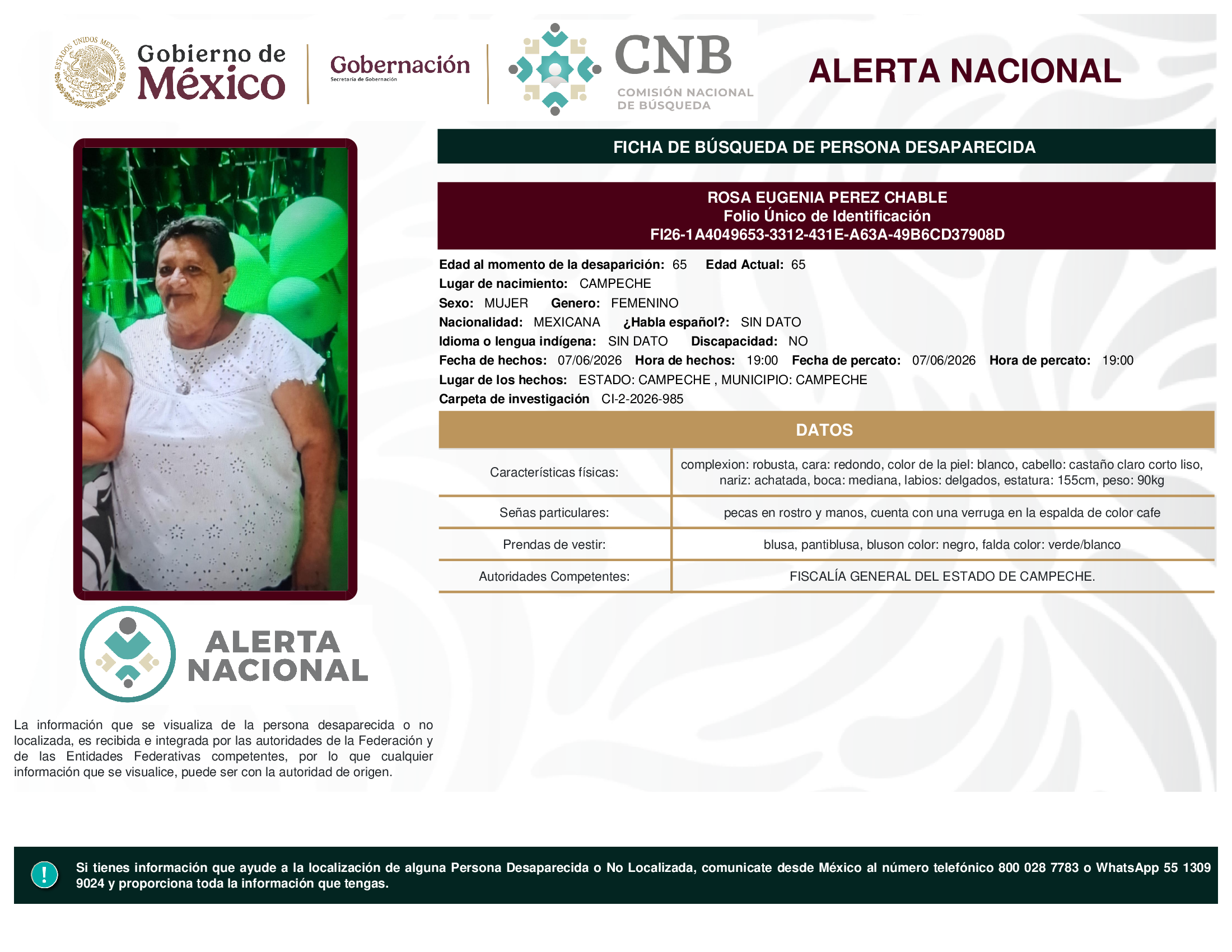 Rosa Eugenia Pérez Chable