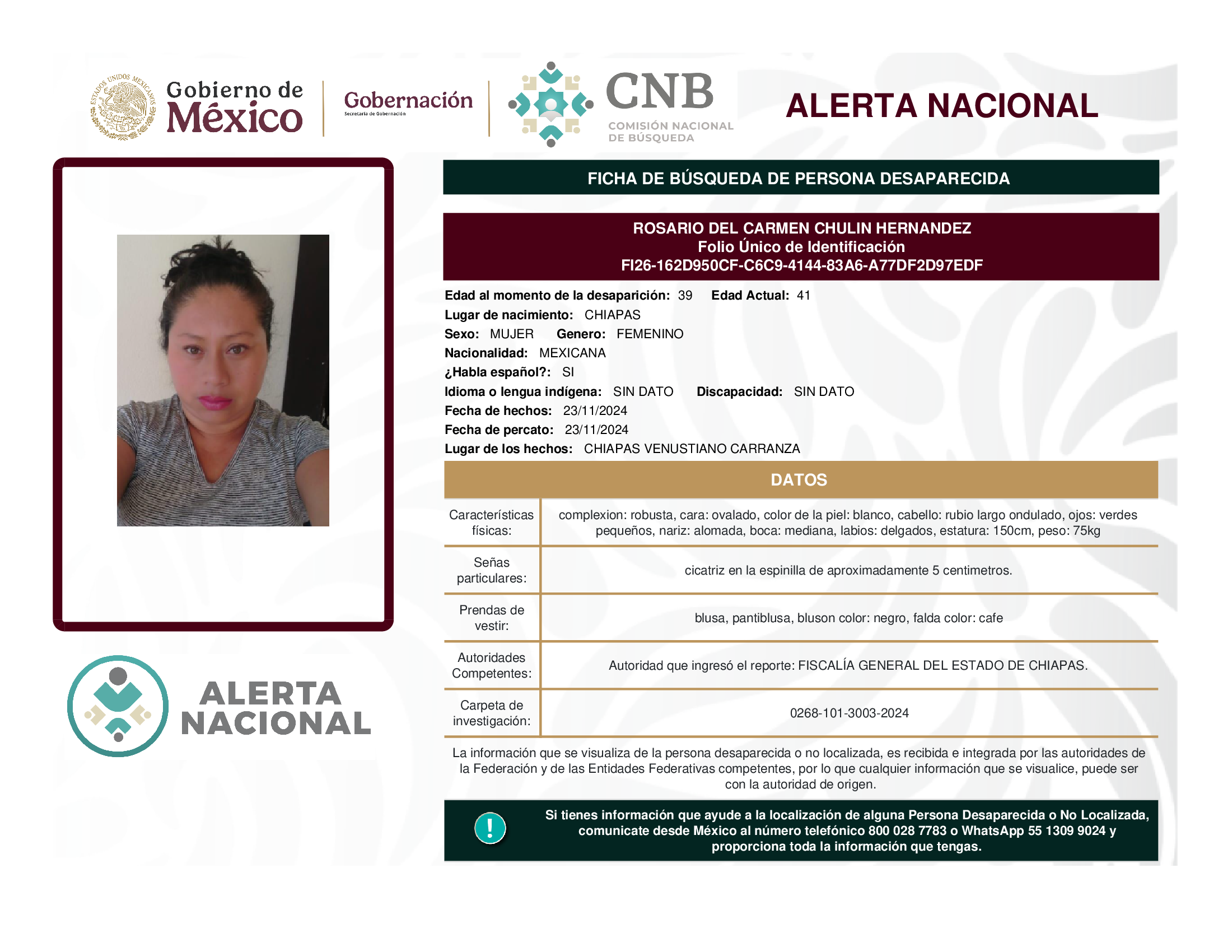 Rosario Del Carmen Chulin Hernández