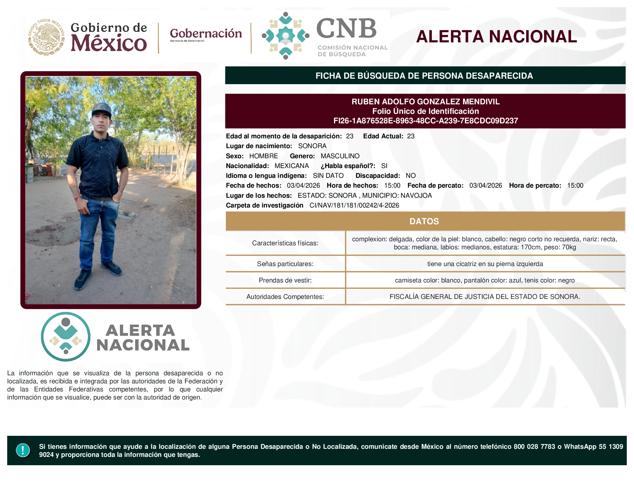 Rubén Adolfo González Mendivil