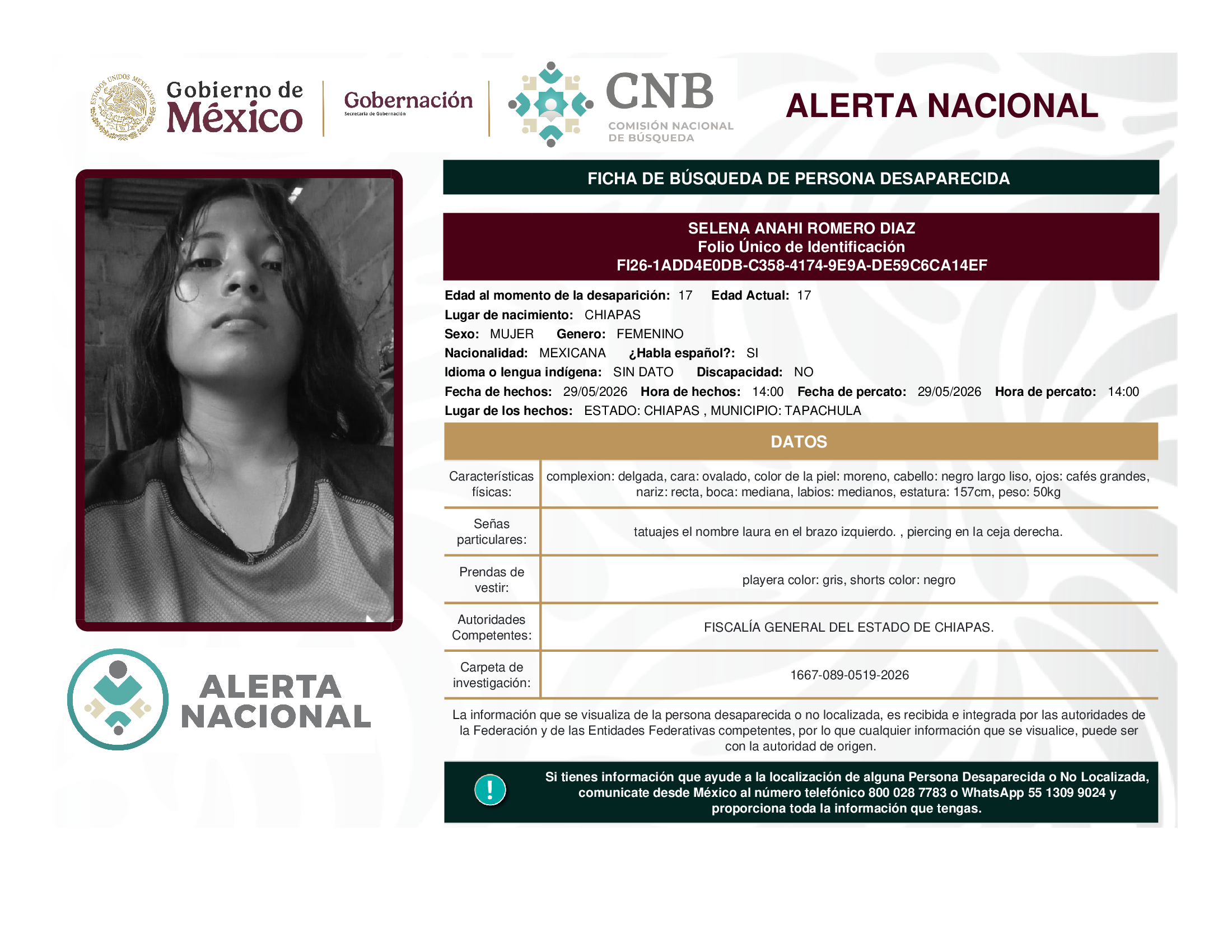 Selena Anahí Romero Díaz