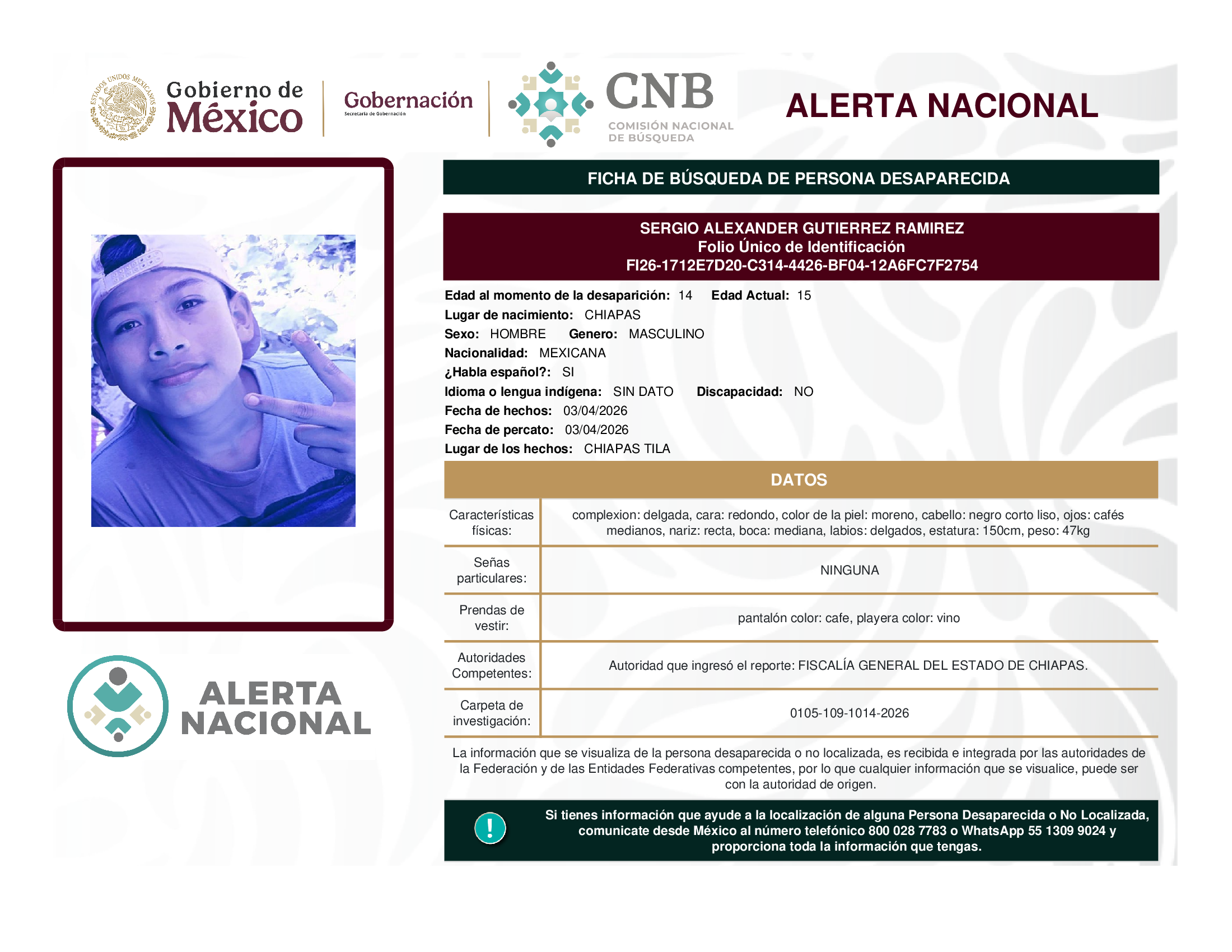 Sergio Alexander Gutiérrez Ramírez