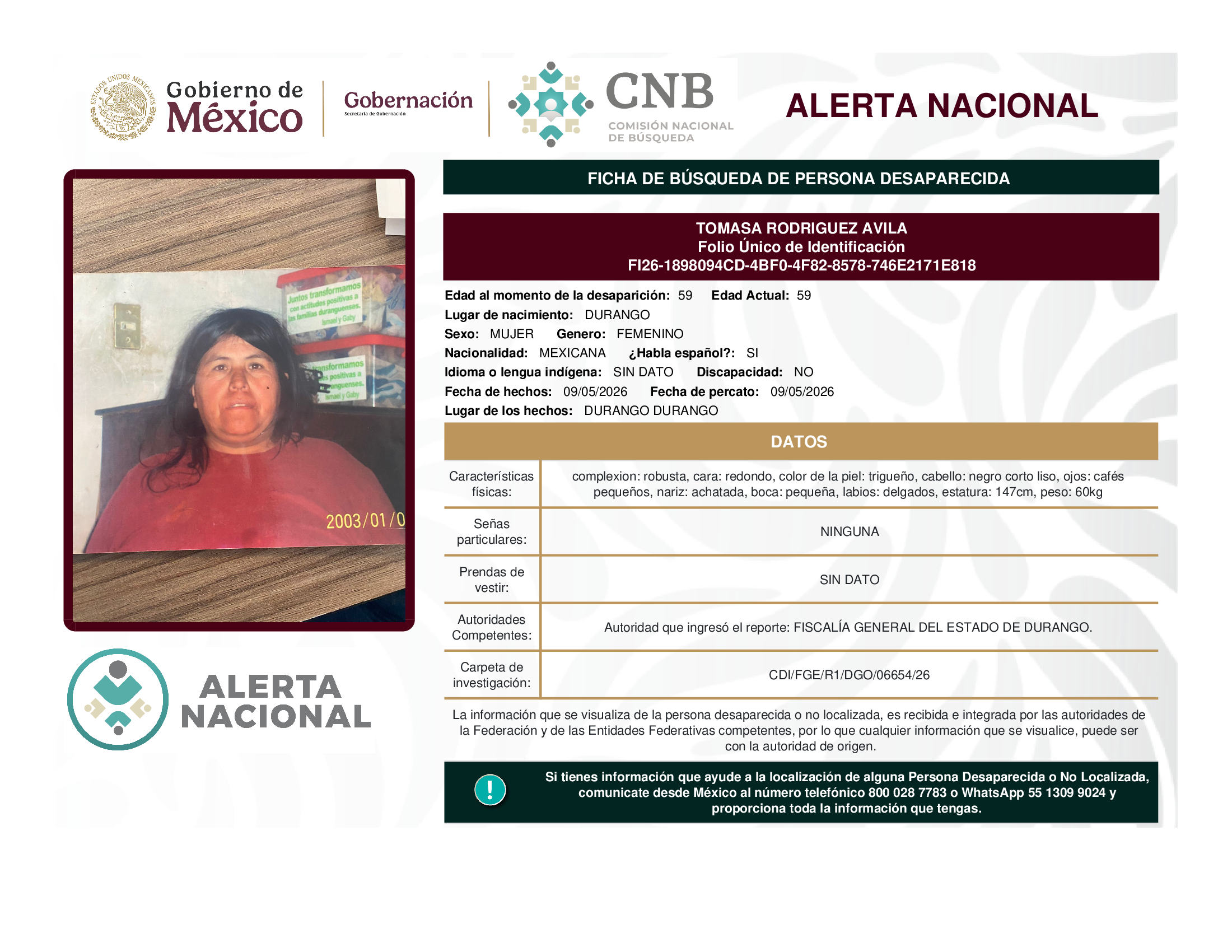 Tomasa Rodríguez Avila