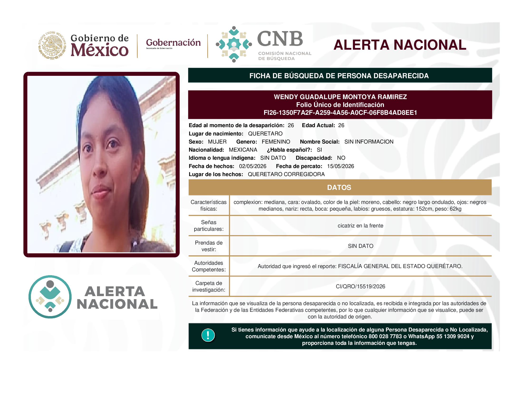 Wendy Guadalupe Montoya Ramírez