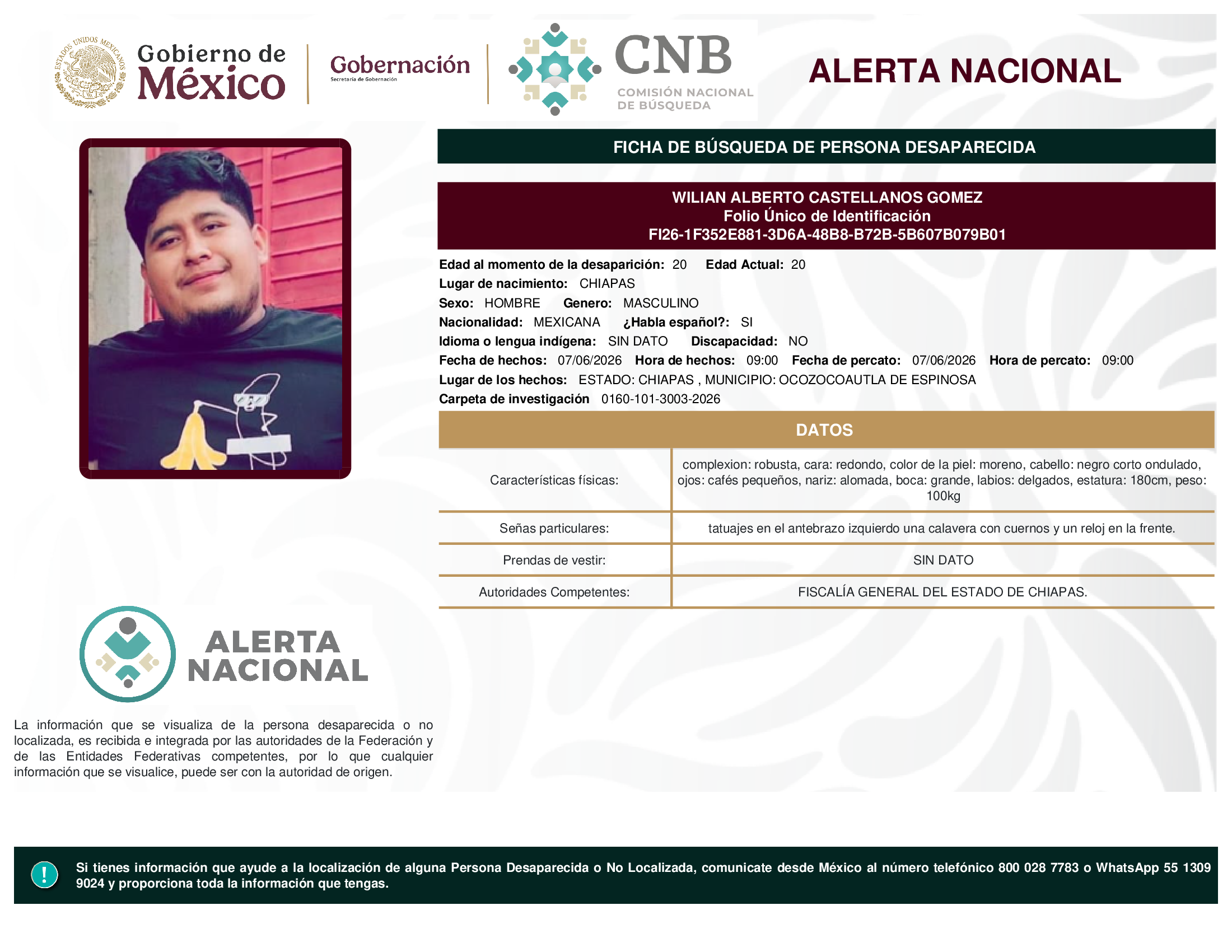 Wilian Alberto Castellanos Gómez