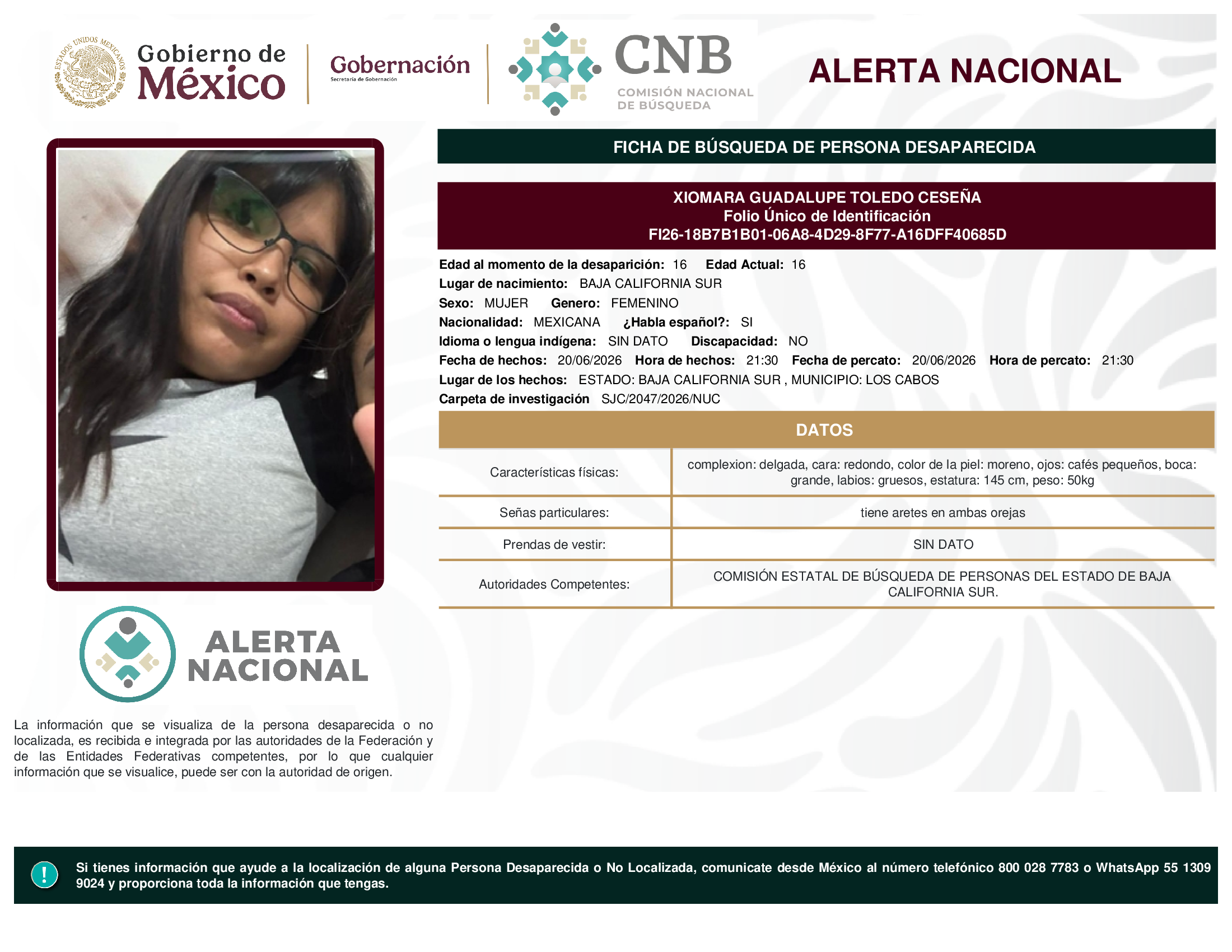 Xiomara Guadalupe Toledo Ceseña