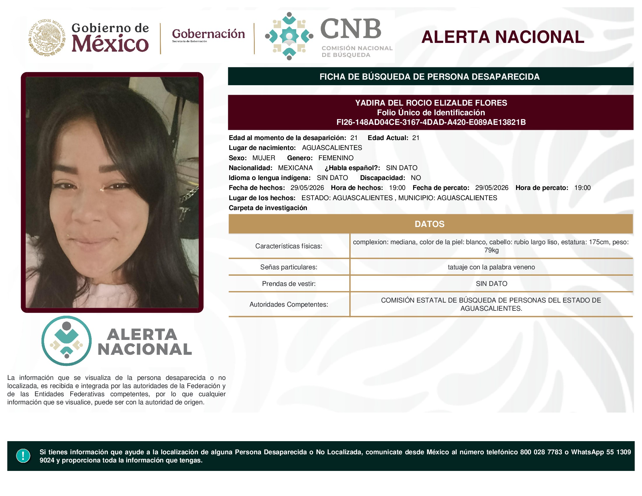 Yadira Del Rocio Elizalde Flores