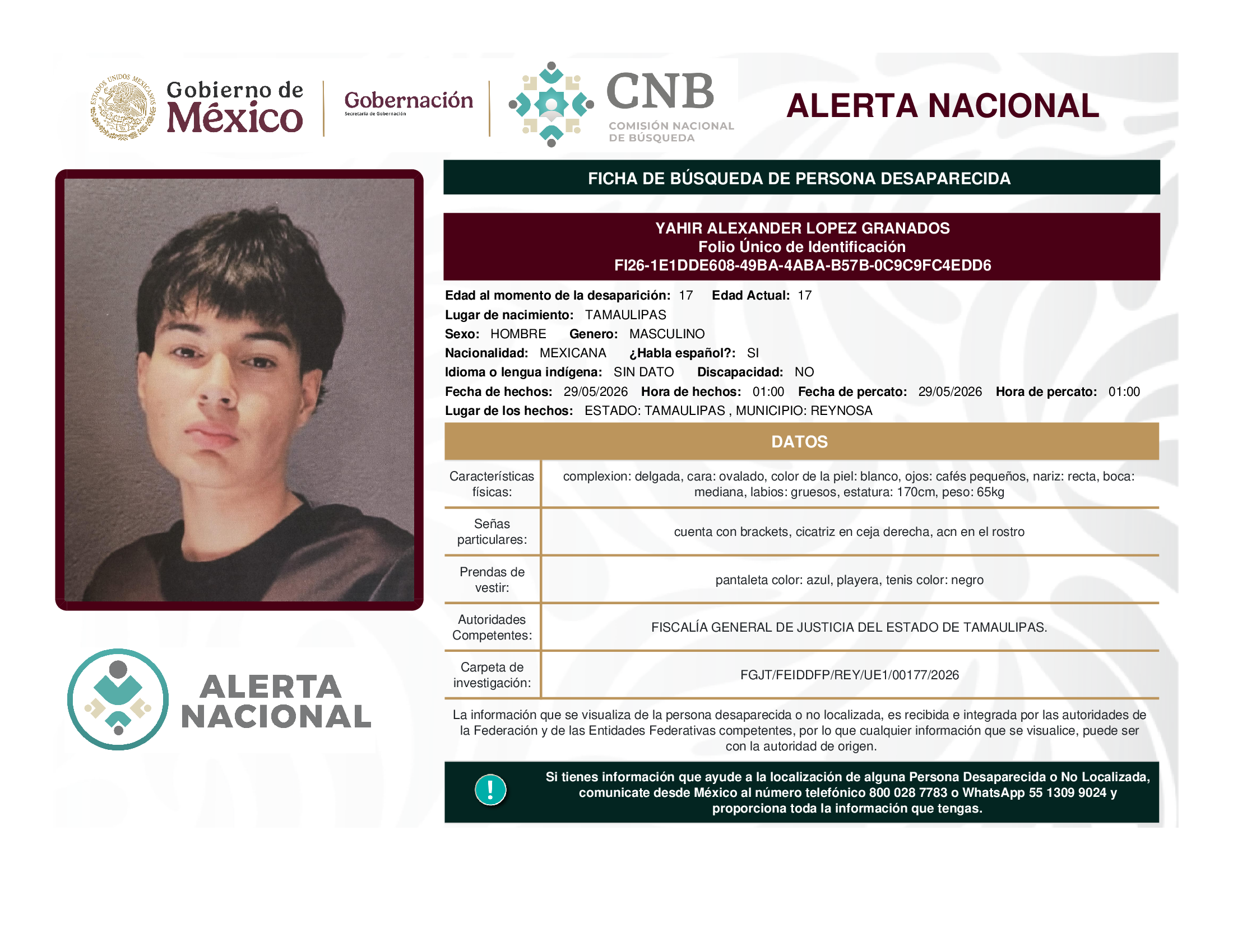 Yahir Alexander López Granados