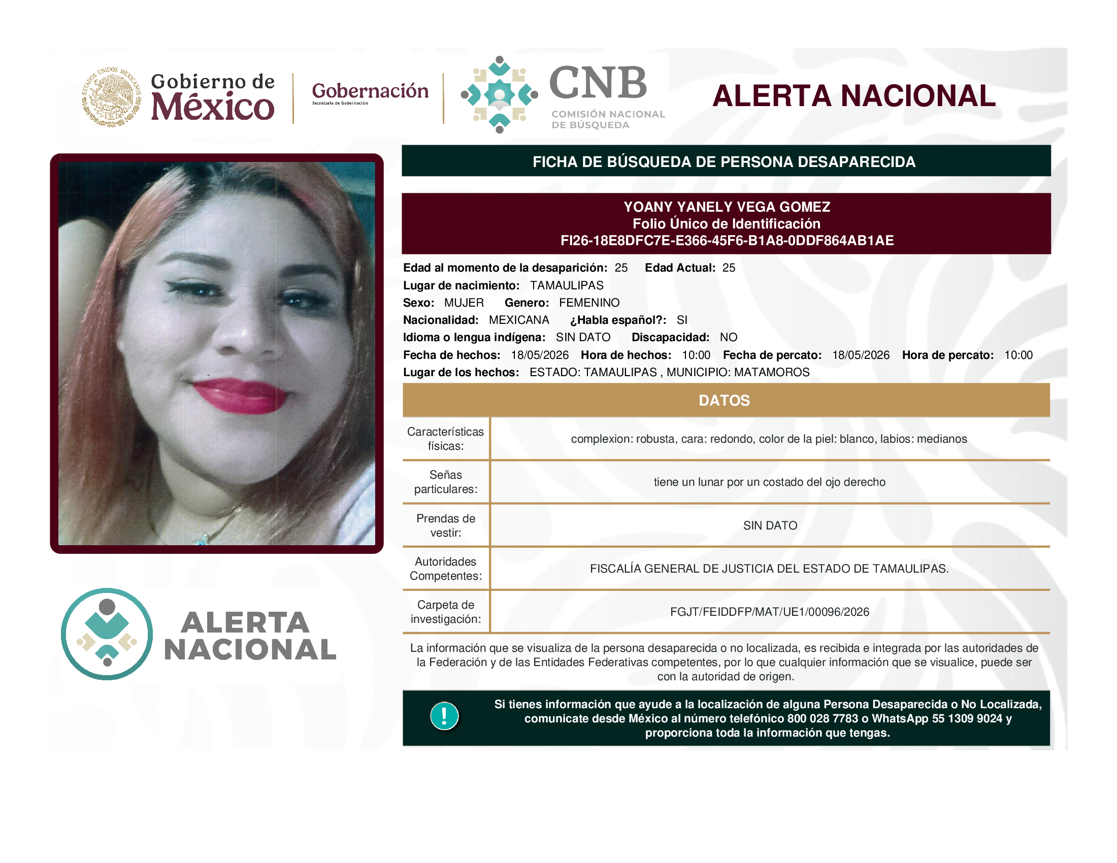 Yoany Yanely Vega Gómez