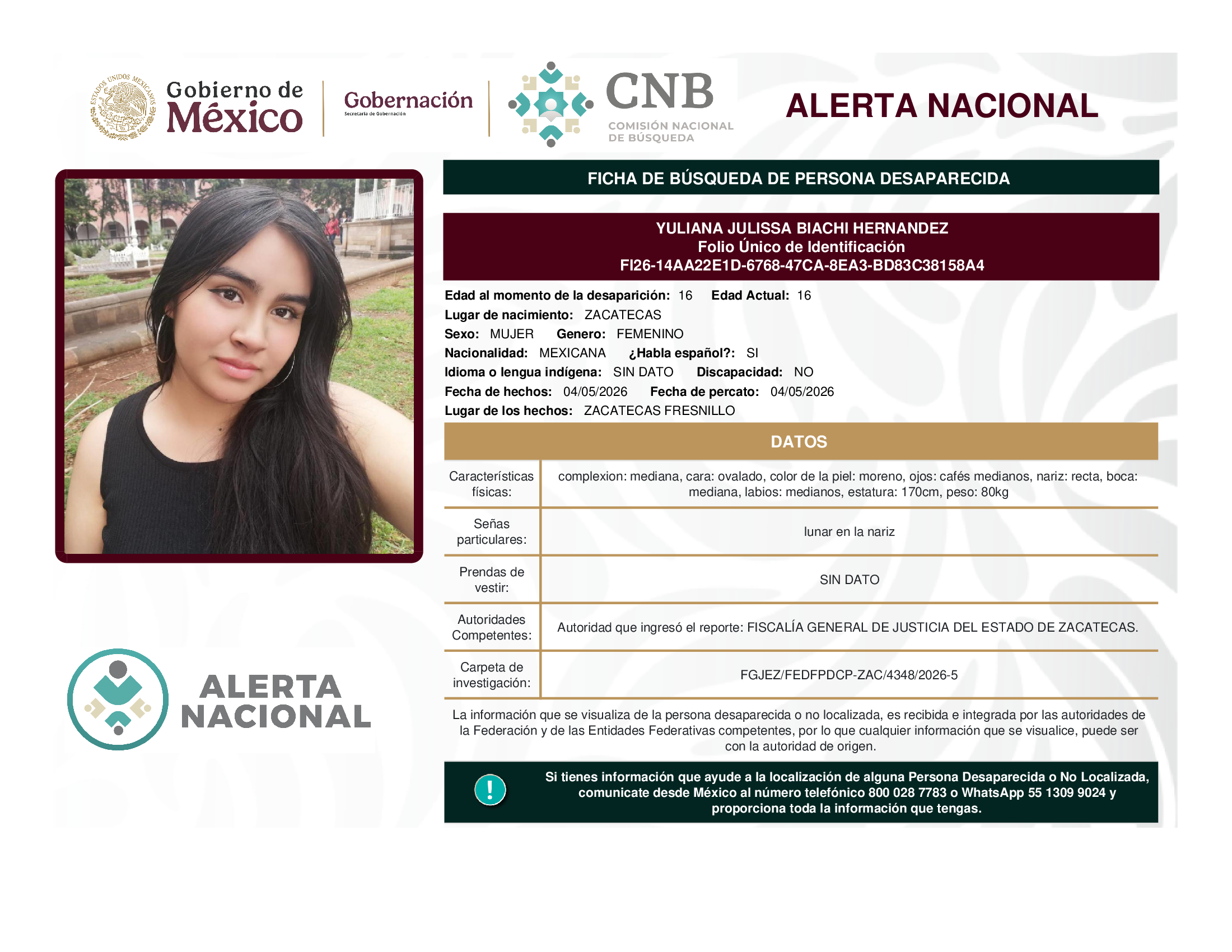 Yuliana Julissa Biachi Hernández